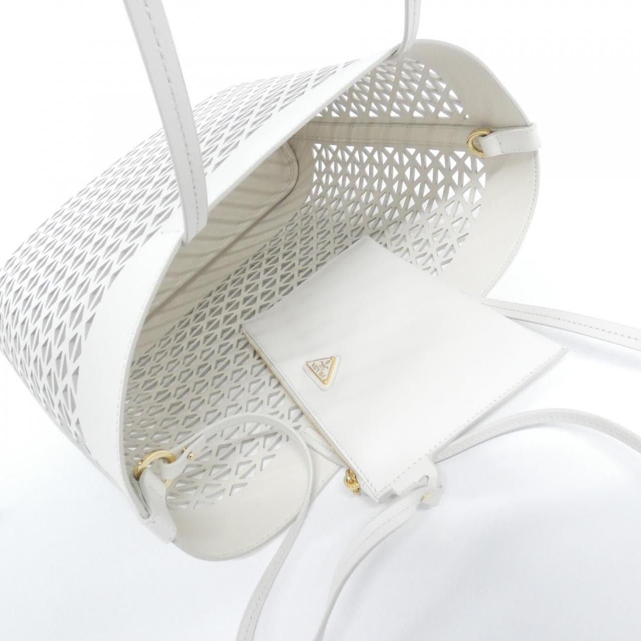 PRADA 1BG503 Handbag 黑色 中古品A - 縮圖 7