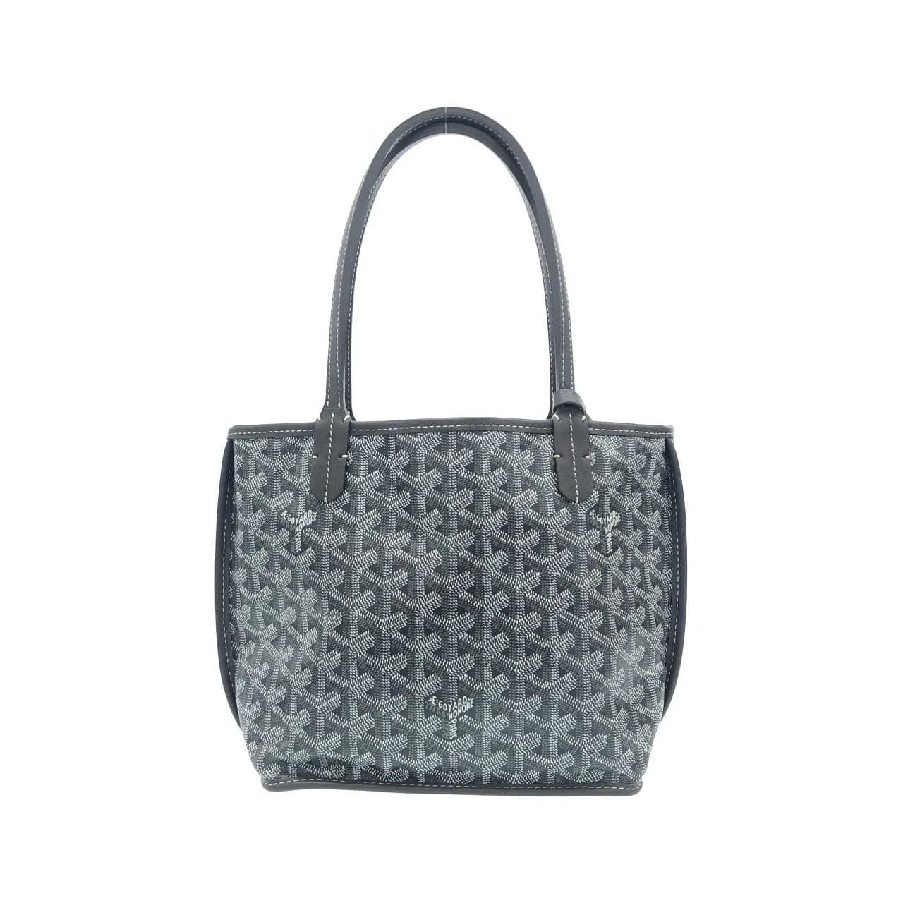 GOYARD Anjou Handbag Canvas Grey