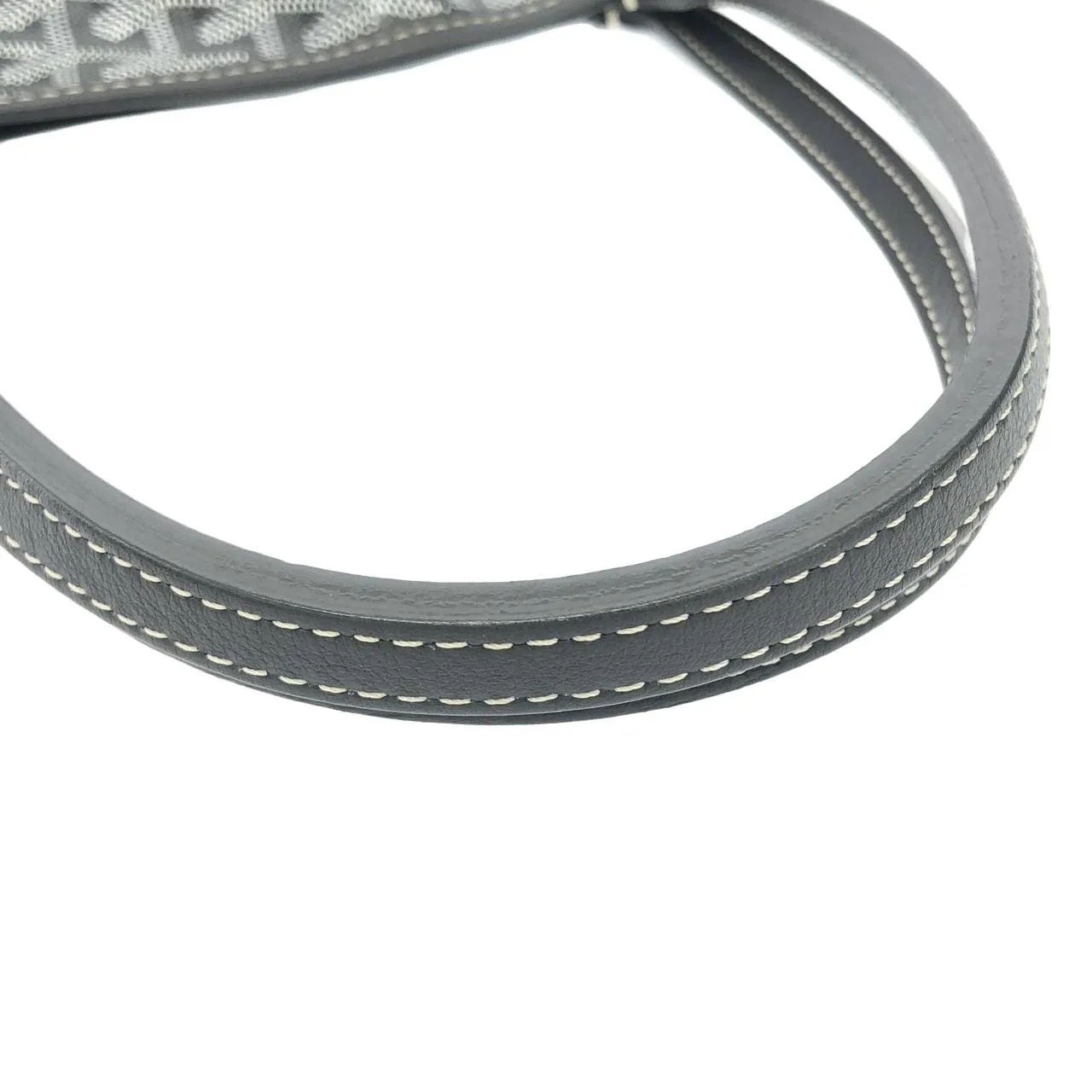 GOYARD Anjou Handbag Canvas 灰色 帆布 中古品A - 縮圖 6