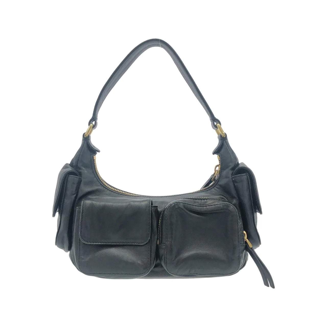 MIU MIU 5BC146 Shoulder 黑色 中古品A - 縮圖 2