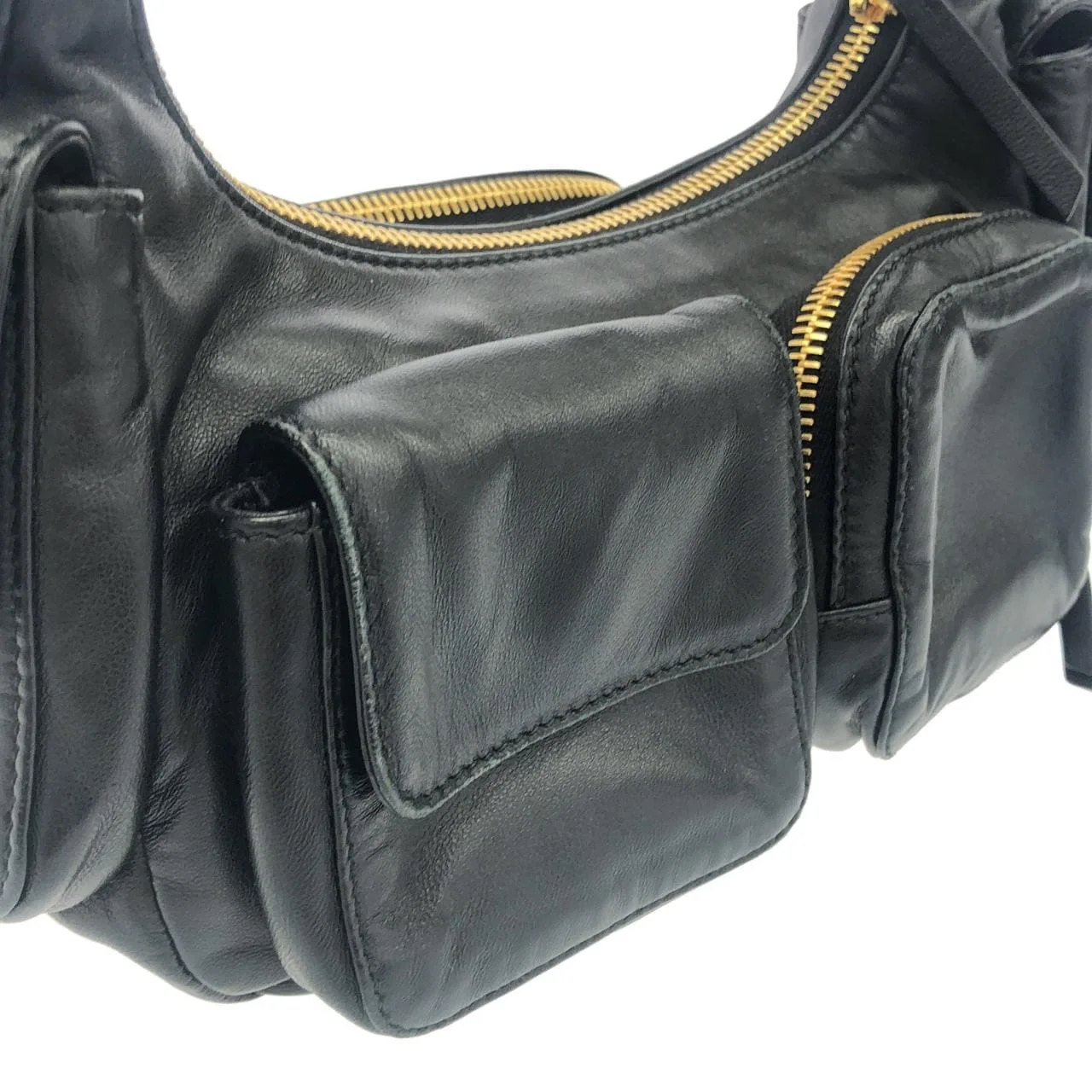 MIU MIU 5BC146 Shoulder 黑色 中古品A - 縮圖 6