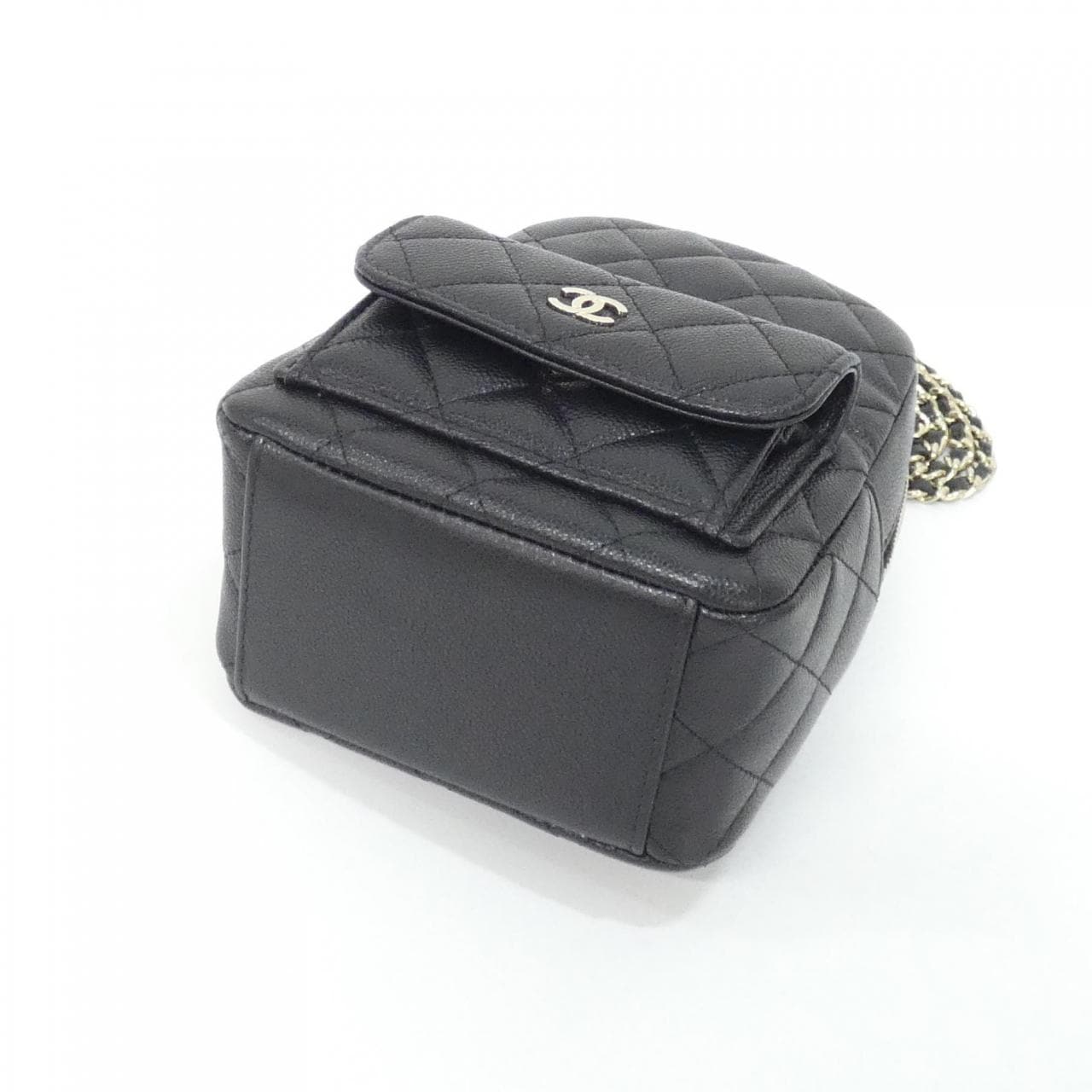 CHANEL Timeless Classic AP3753 Backpack Grained Calfskin 黑色 荔枝紋牛皮 中古品A - 縮圖 3