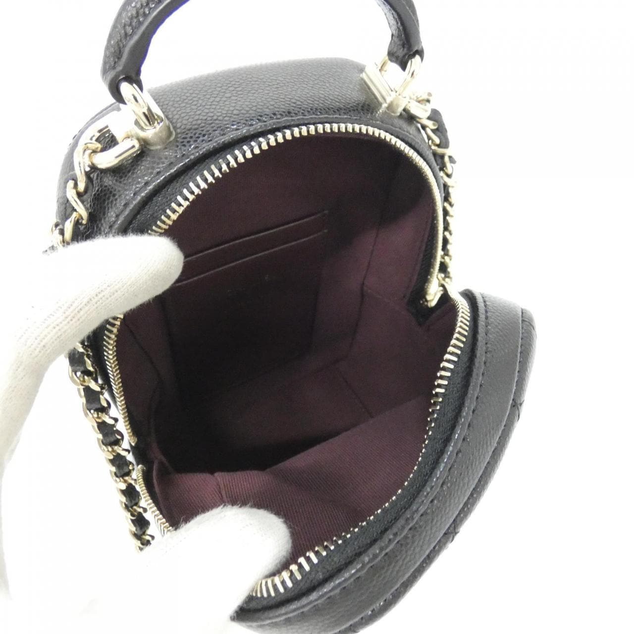 CHANEL Timeless Classic AP3753 Backpack Grained Calfskin 黑色 荔枝紋牛皮 中古品A - 縮圖 7