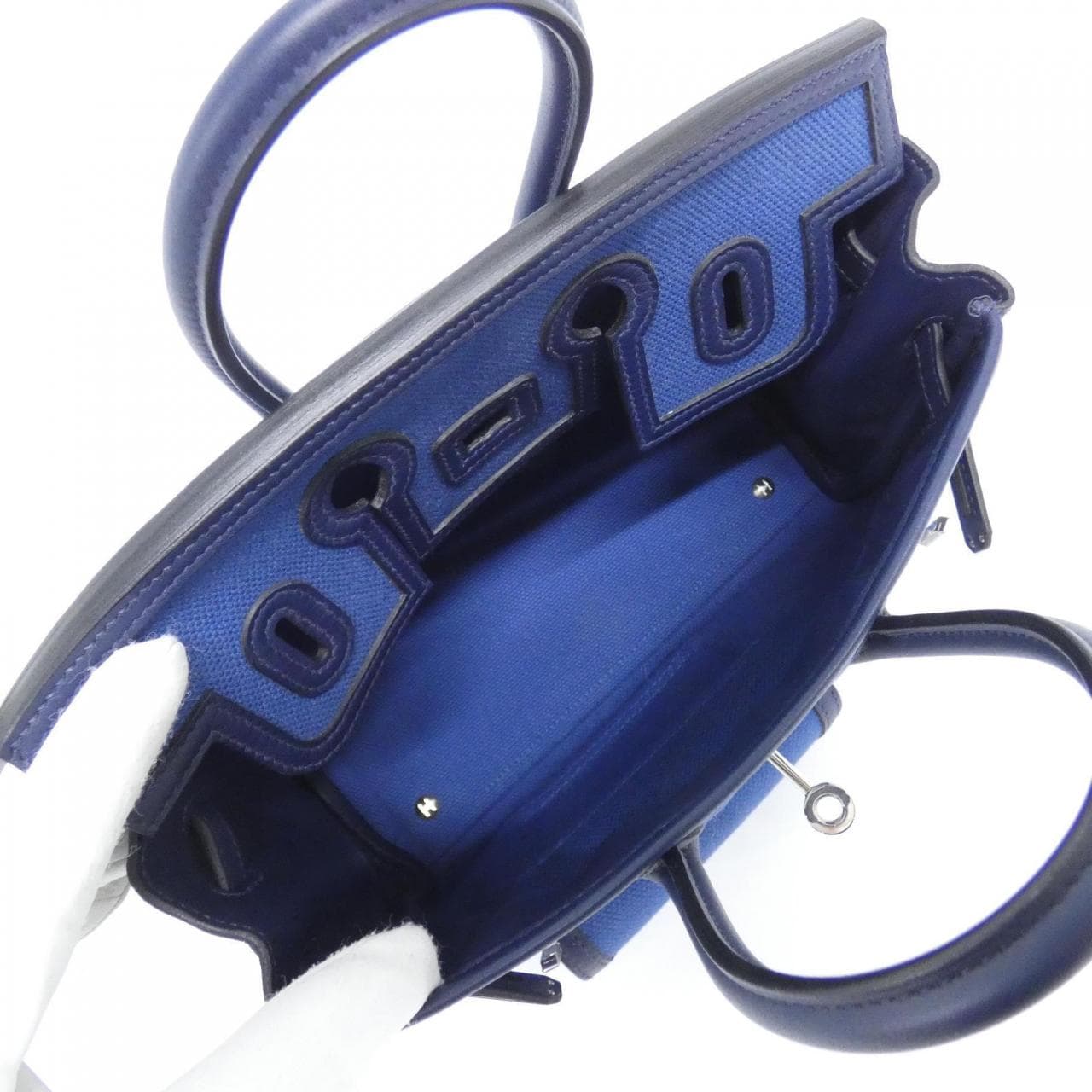 HERMES Handbag Swift Navy Swift Leather - Thumbnail 9