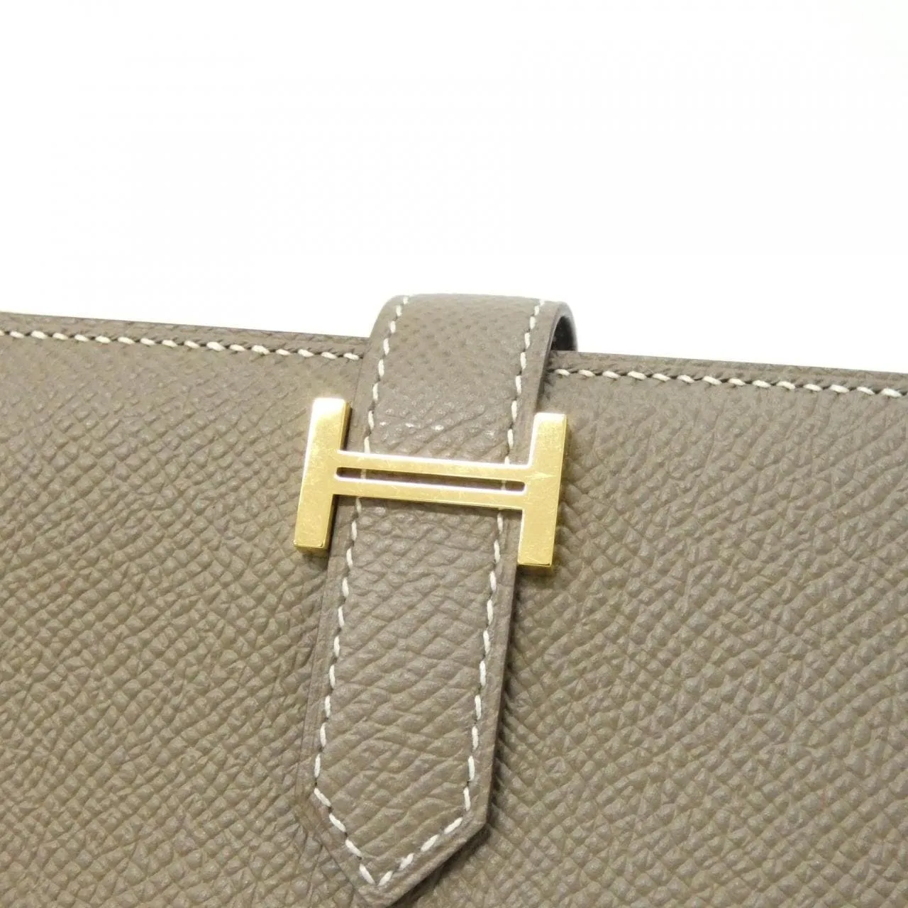 HERMES 039785CC Wallet Epsom Etoupe Epsom Leather Rank A - Thumbnail 3