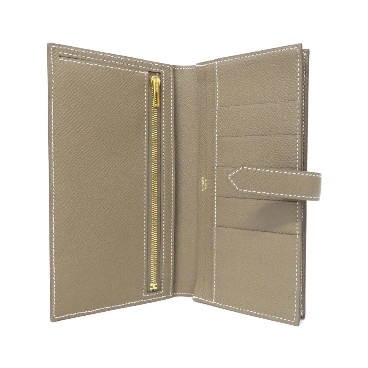 HERMES 039785CC Wallet Epsom Etoupe Epsom Leather Rank A - Thumbnail 6