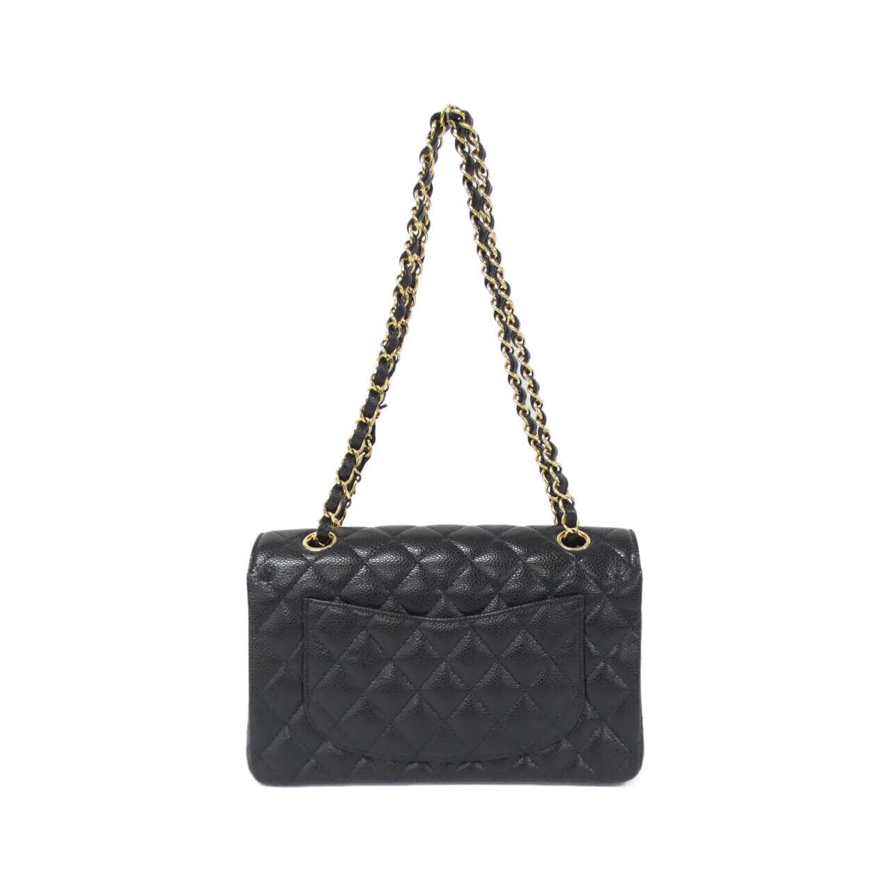 CHANEL Matelasse 1113 Shoulder Grained Calfskin Black Grained Calfskin - Thumbnail 2