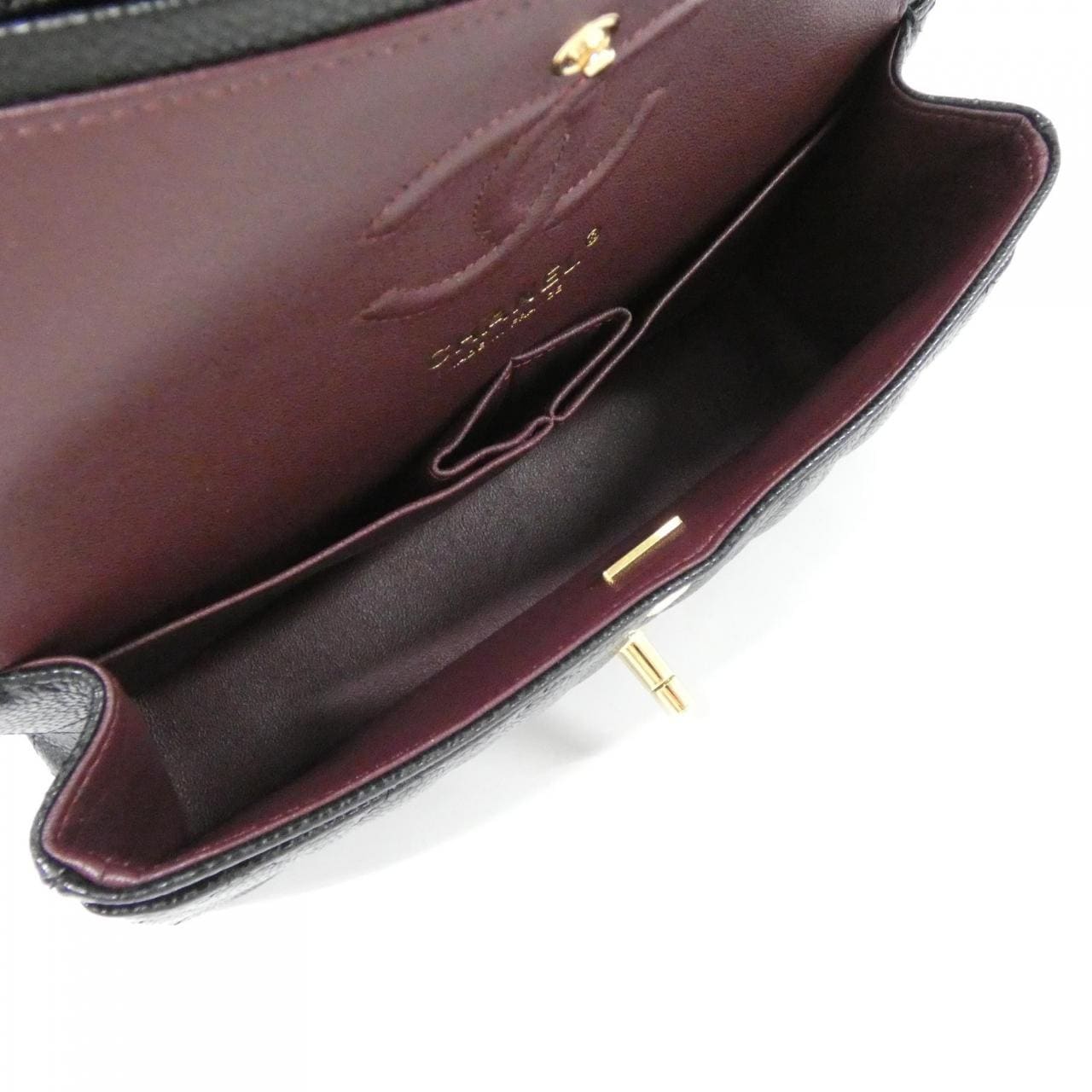 CHANEL Matelasse 1113 Shoulder Grained Calfskin Black Grained Calfskin - Thumbnail 7