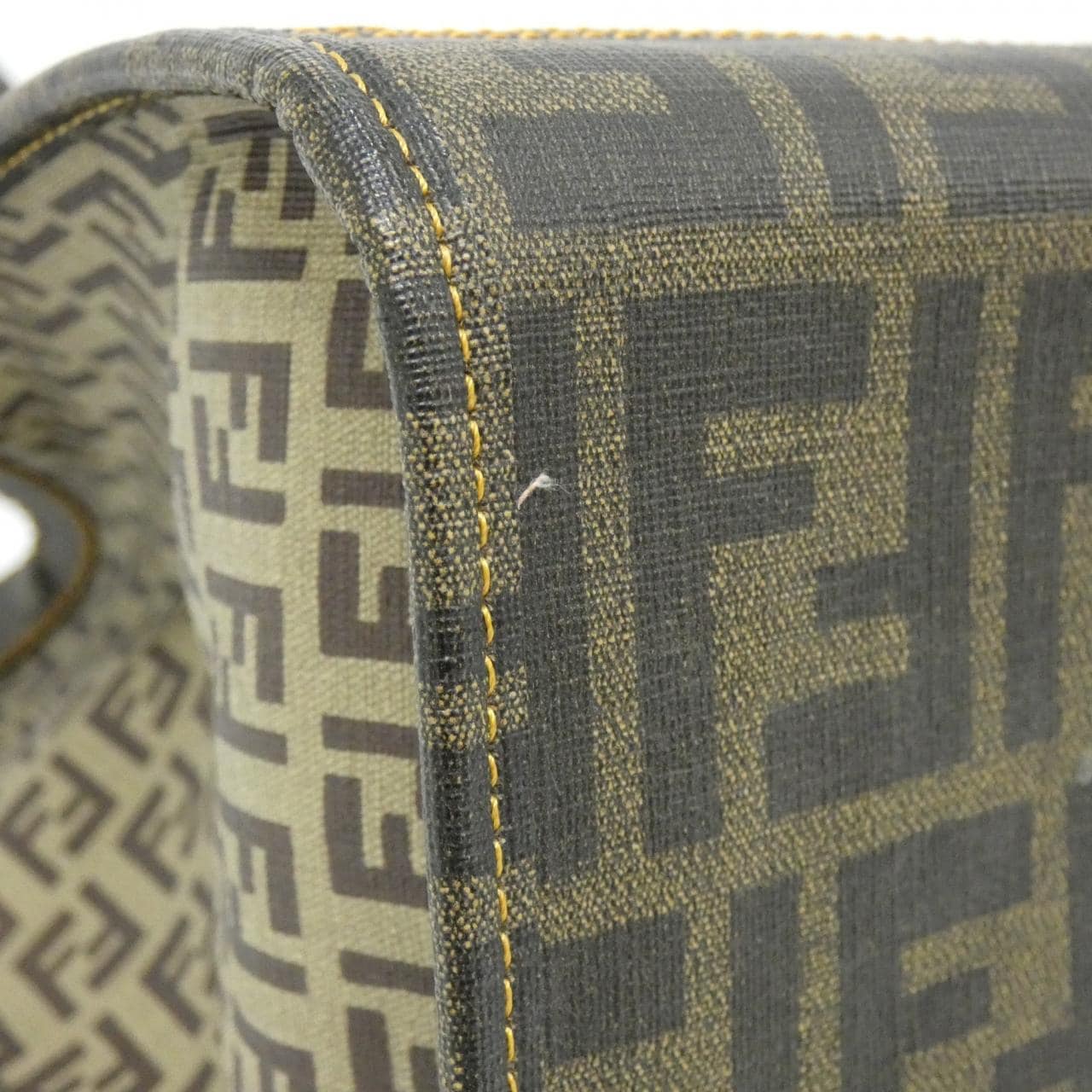 FENDI 8BH183 ZK9 Bag Canvas Black Canvas - Thumbnail 3