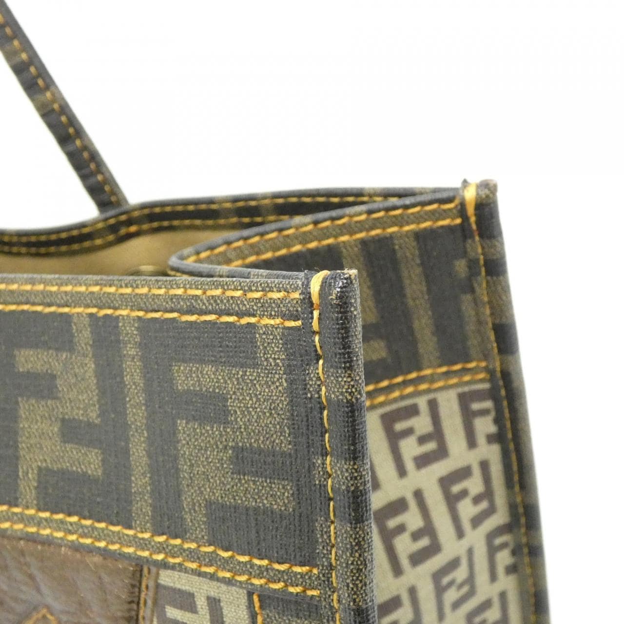 FENDI 8BH183 ZK9 Bag Canvas Black Canvas - Thumbnail 5