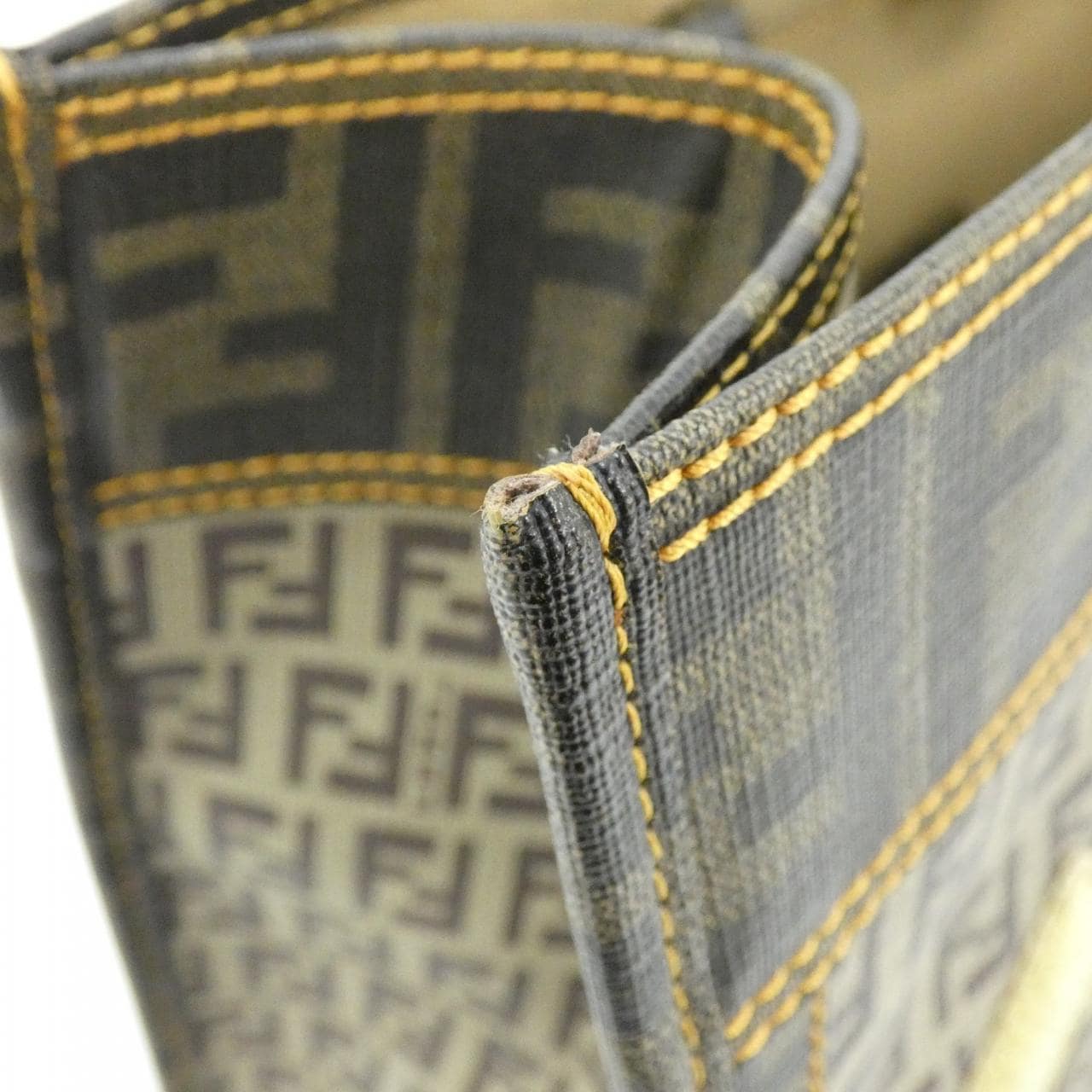 FENDI 8BH183 ZK9 Bag Canvas Black Canvas - Thumbnail 6