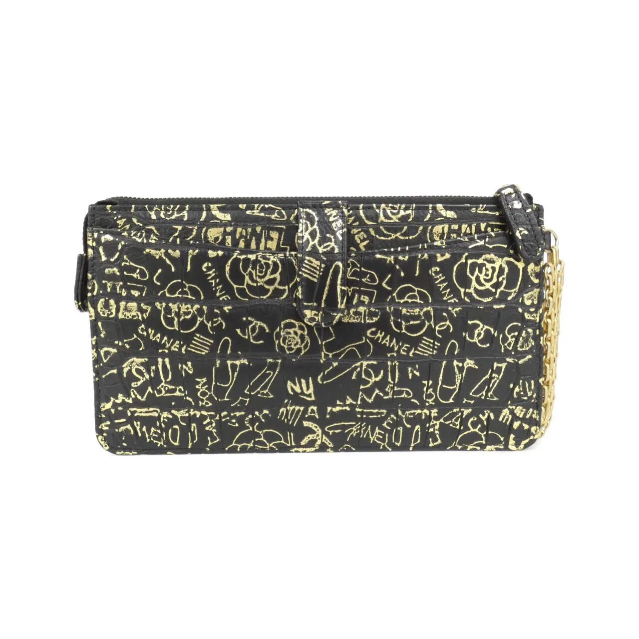 CHANEL Timeless Classic AP0623 Wallet Crocodile 黑色 鱷魚皮 中古品A - 縮圖 2