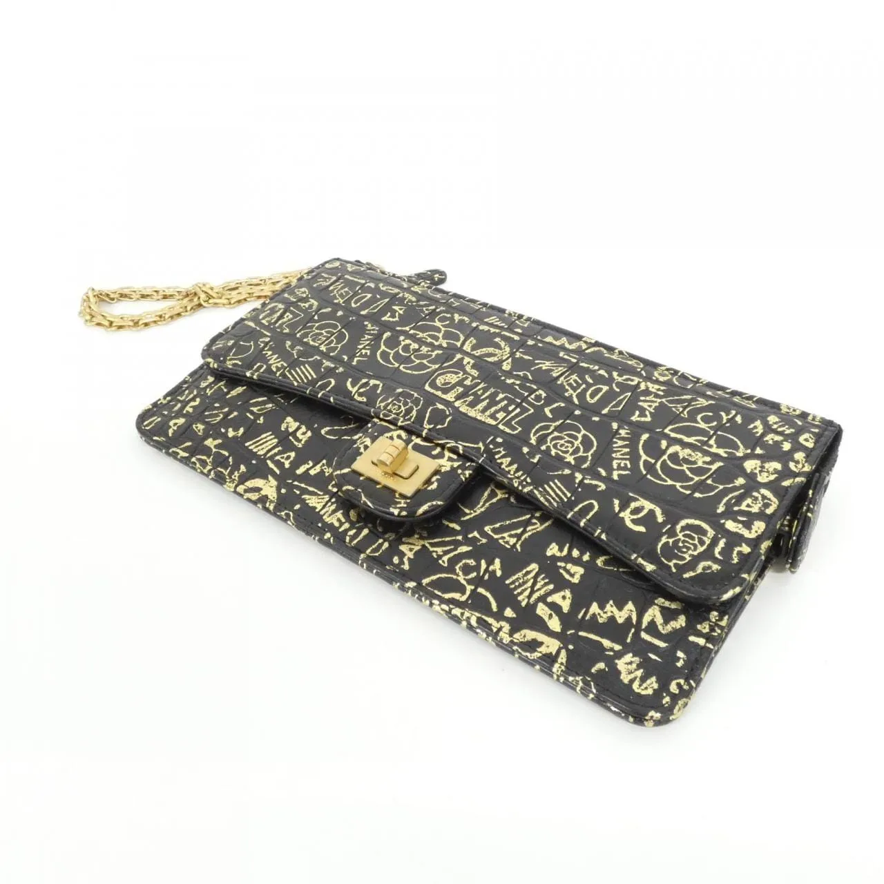 CHANEL Timeless Classic AP0623 Wallet Crocodile 黑色 鱷魚皮 中古品A - 縮圖 3