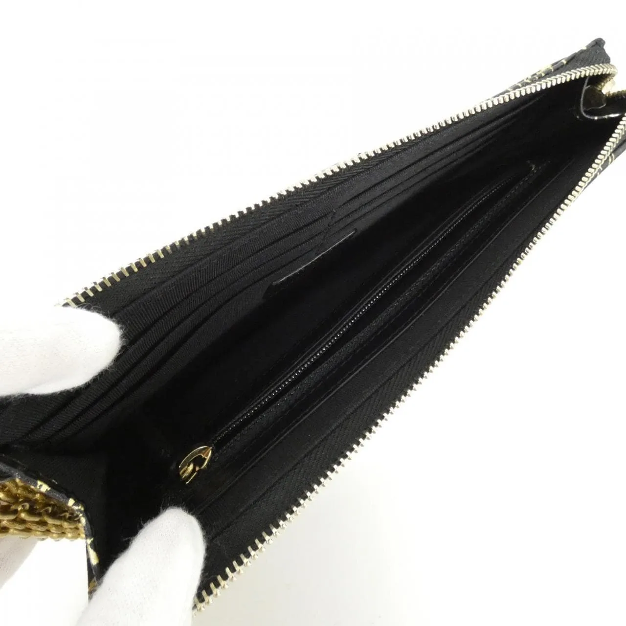 CHANEL Timeless Classic AP0623 Wallet Crocodile 黑色 鱷魚皮 中古品A - 縮圖 6