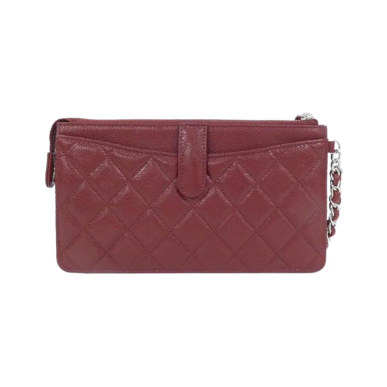 CHANEL Timeless Classic AP0766 Wallet Grained Calfskin Bordeaux Grained Calfskin Rank A - Thumbnail 2