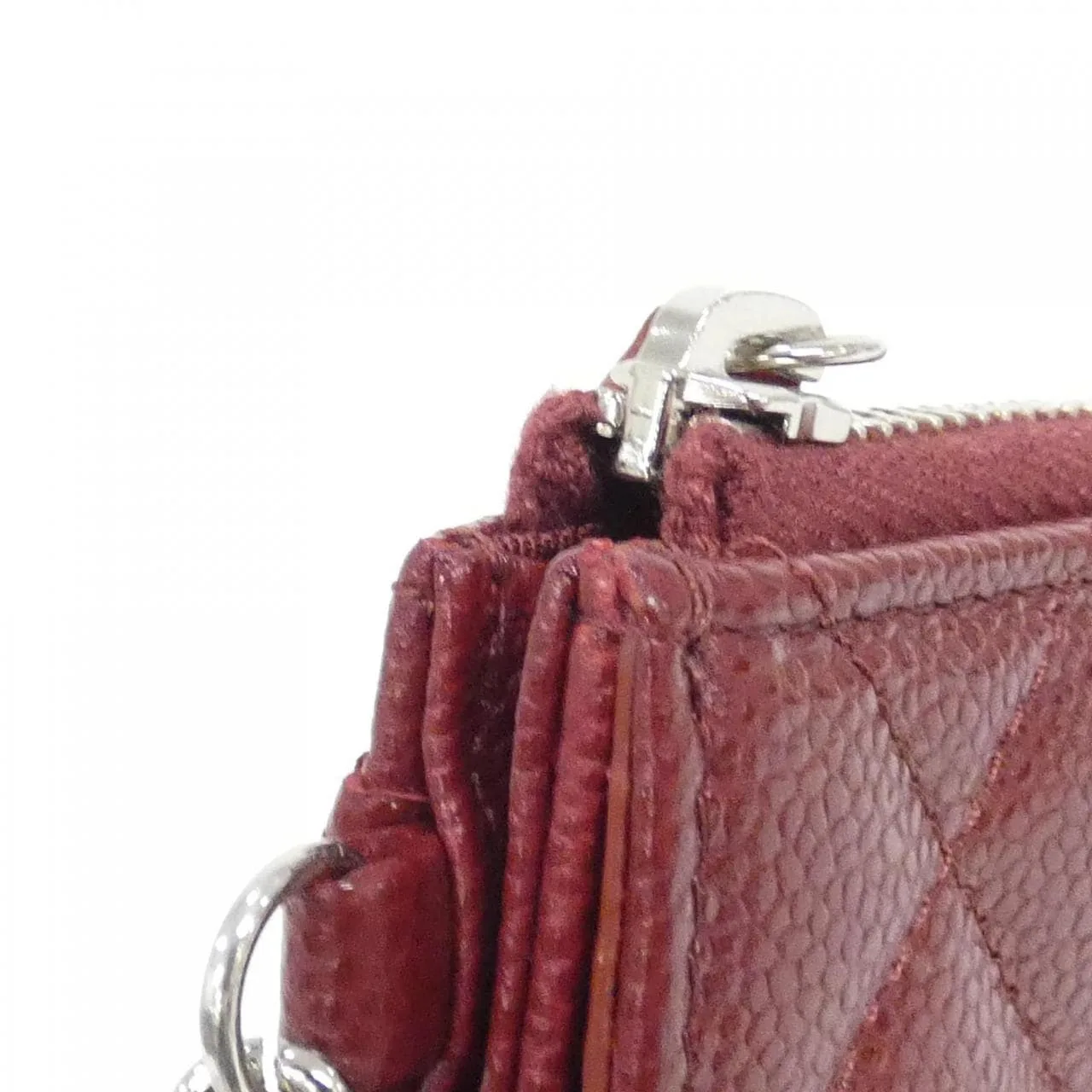 CHANEL Timeless Classic AP0766 Wallet Grained Calfskin Bordeaux Grained Calfskin Rank A - Thumbnail 3