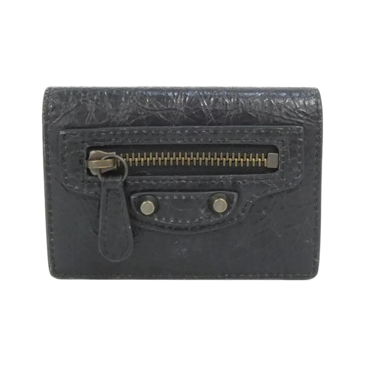 BALENCIAGA Le City 810669 2ABFY Wallet Lambskin Black