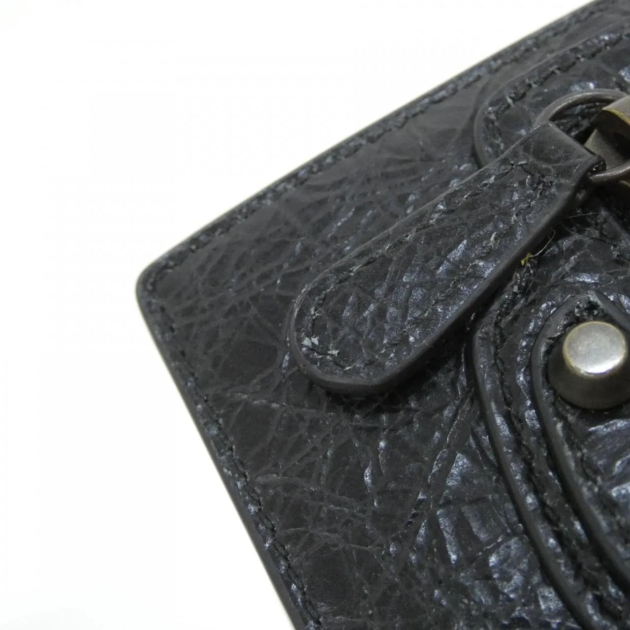 BALENCIAGA Le City 810669 2ABFY Wallet Lambskin Black Lambskin Rank A - Thumbnail 5