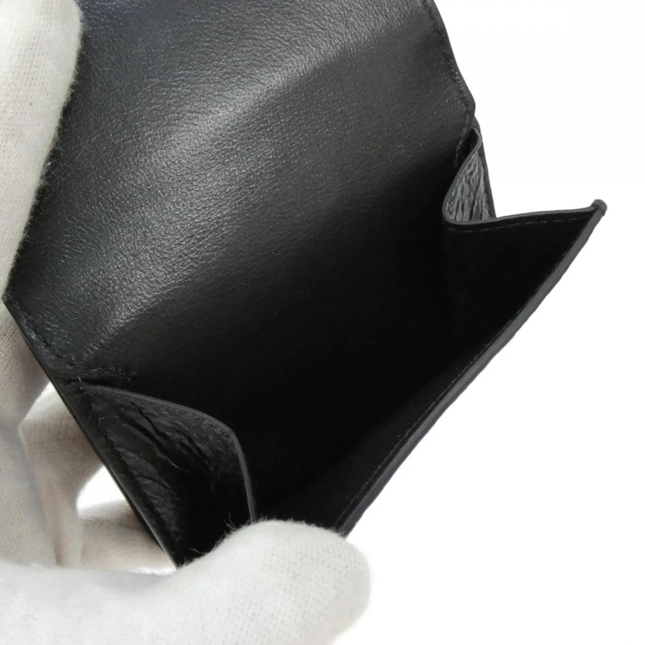 BALENCIAGA Le City 810669 2ABFY Wallet Lambskin Black Lambskin Rank A - Thumbnail 9