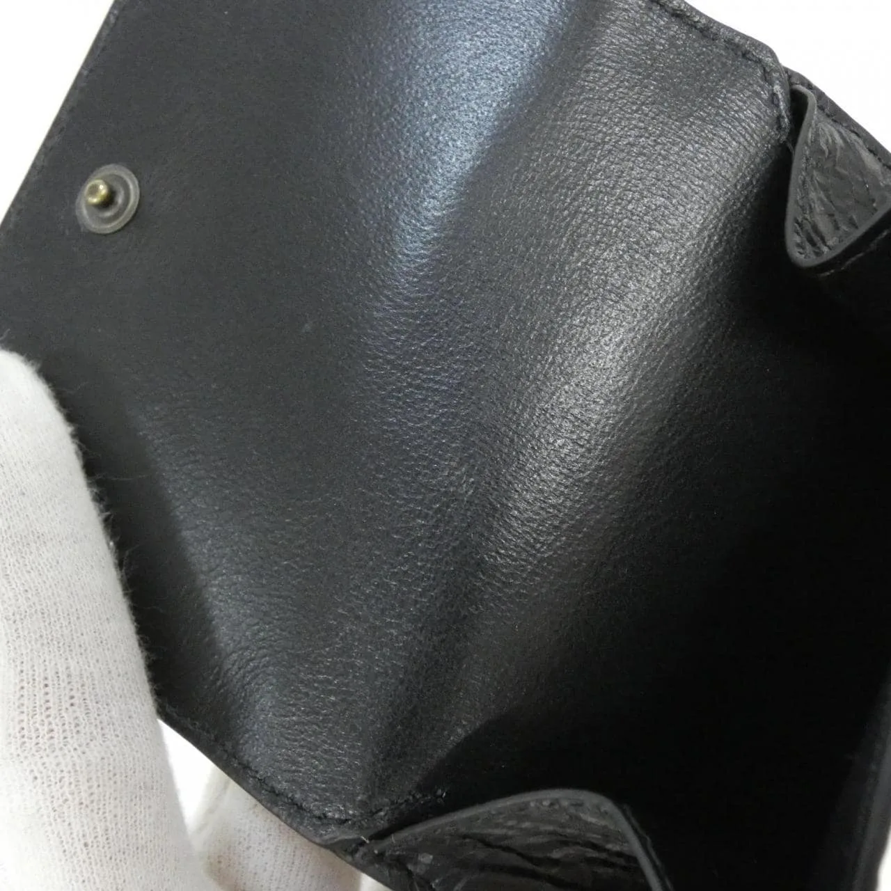 BALENCIAGA Le City 810669 2ABFY Wallet Lambskin Black Lambskin Rank A - Thumbnail 10