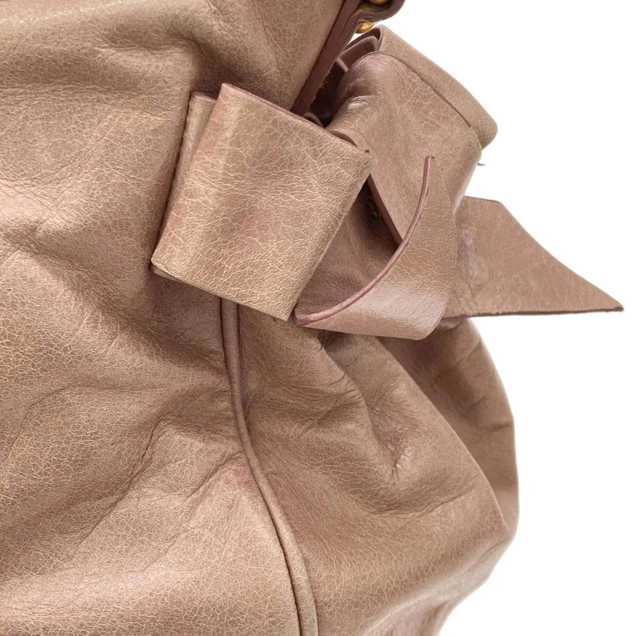 MIU MIU RT0363 Handbag Leather Pink Leather - Thumbnail 5