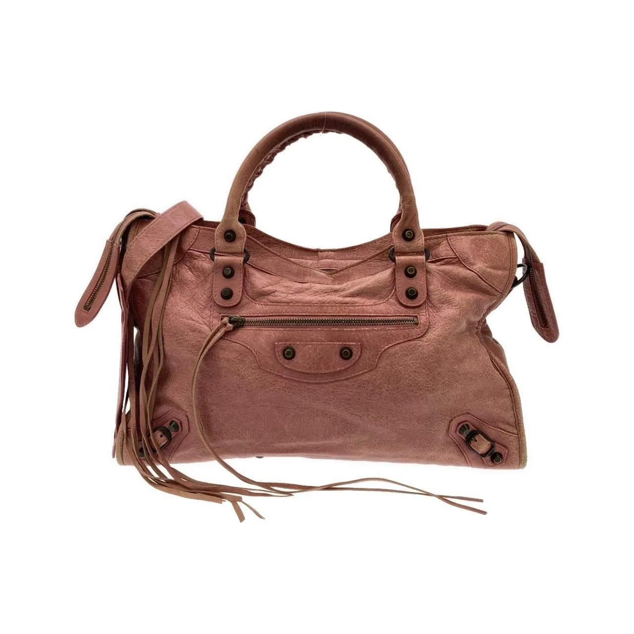 BALENCIAGA Le City 115748 D94JT Handbag Lambskin Black