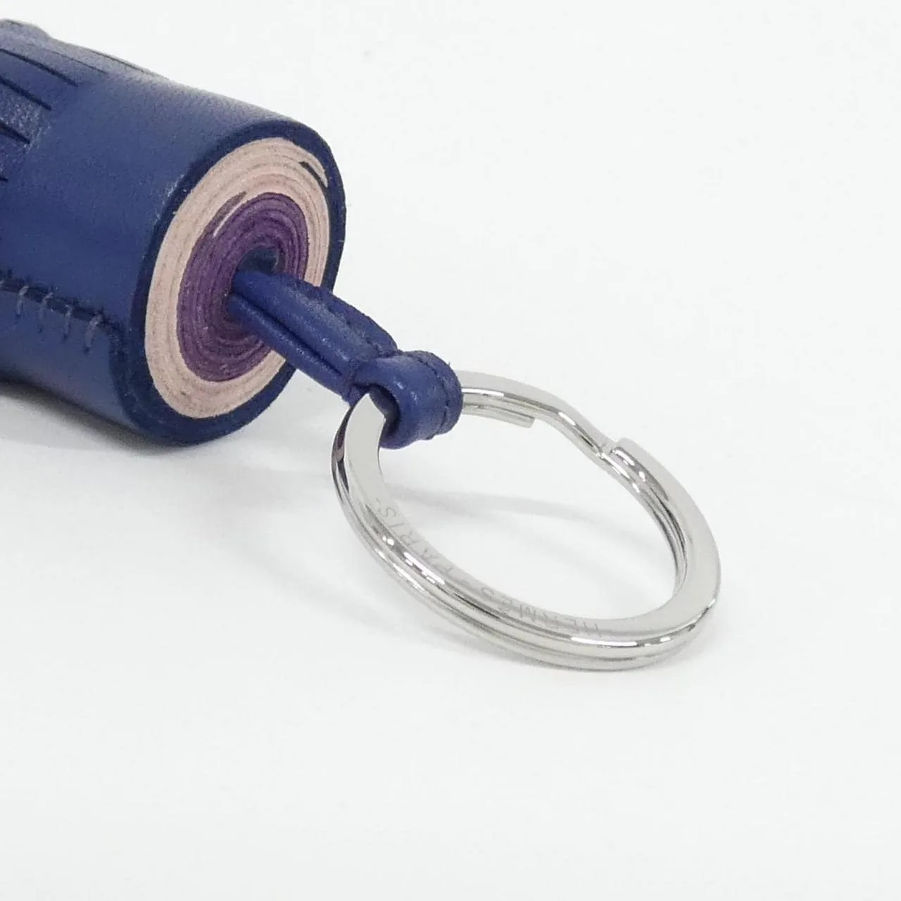 HERMES 079018CJ Key Case 藍色 中古品A - 縮圖 3