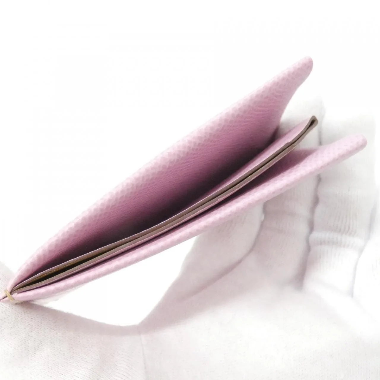 HERMES 083602CA Card Case Epsom 黑色 Epsom 皮 中古品A - 縮圖 4