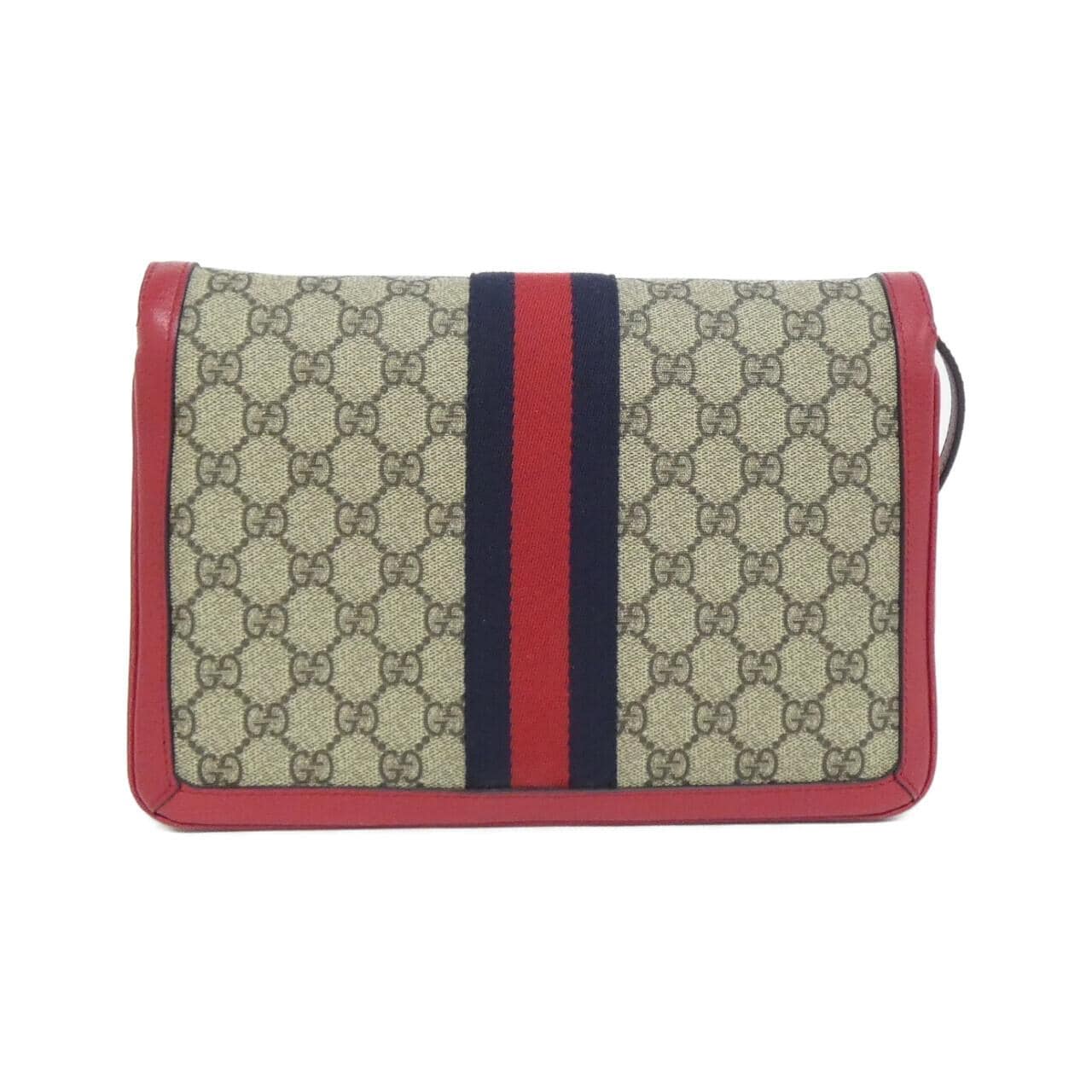 GUCCI 524356 9I6BT Shoulder Canvas 黑色 帆布 中古品A - 縮圖 2