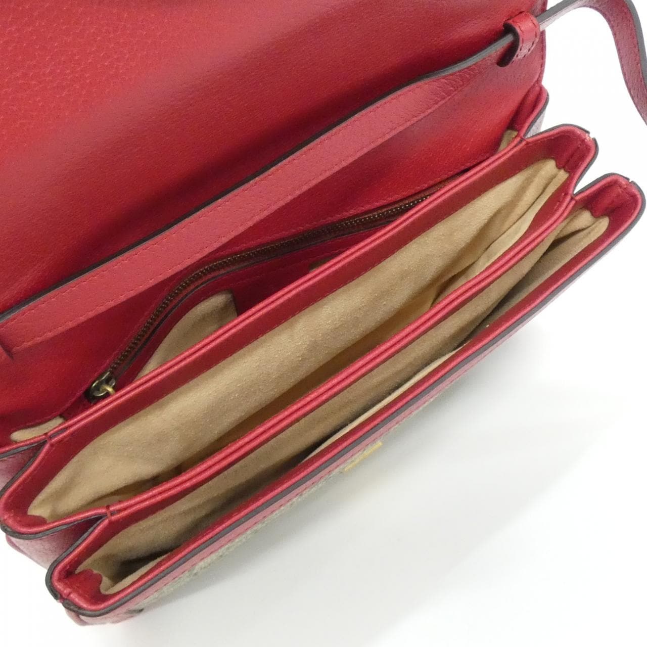 GUCCI 524356 9I6BT Shoulder Canvas 黑色 帆布 中古品A - 縮圖 8