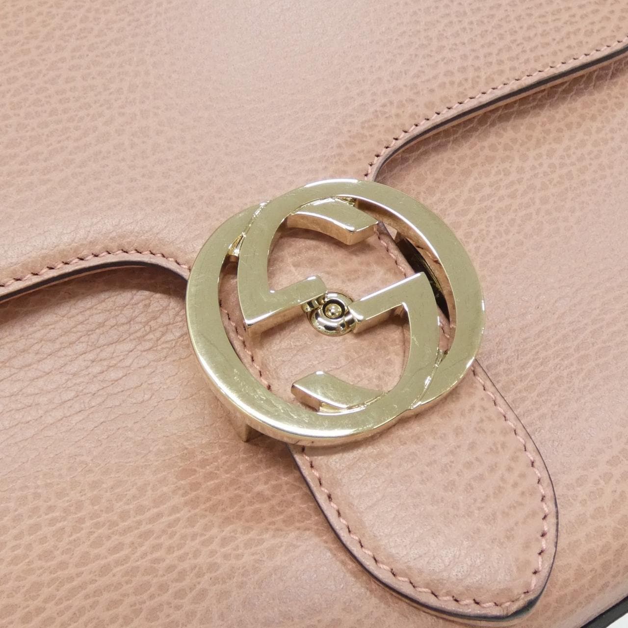 GUCCI 510302 CAO0G Handbag Leather 黑色 皮革 中古品A - 縮圖 5