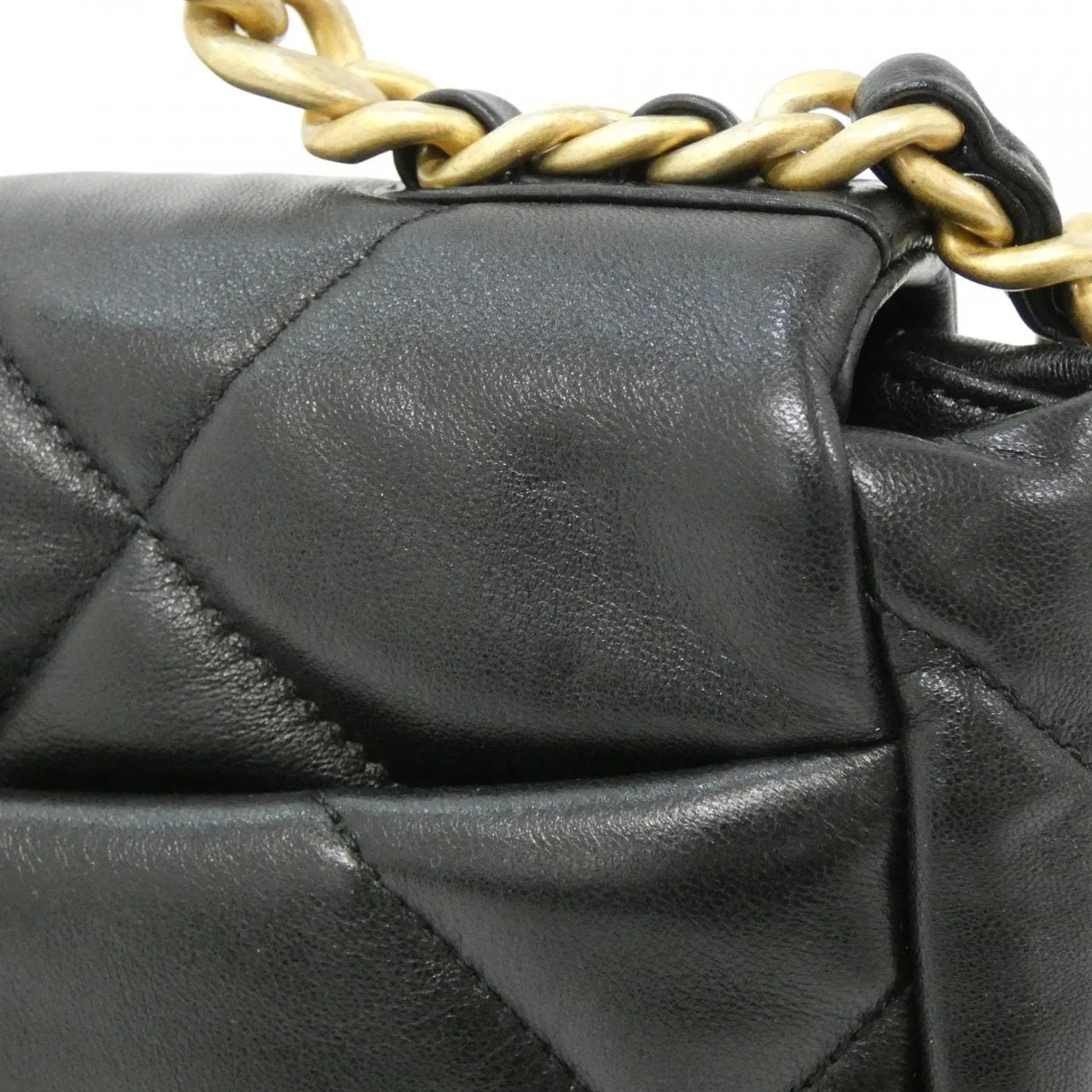 CHANEL Chanel 19 AS1160 Shoulder Lambskin Black Lambskin Rank A - Thumbnail 4