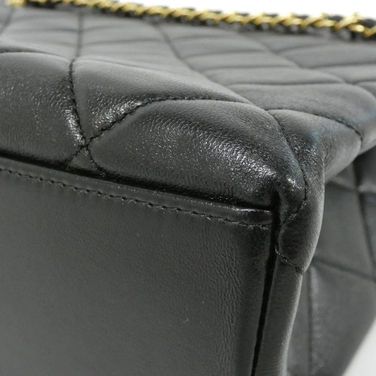 CHANEL AS5743 Handbag Lambskin 黑色 羊皮 中古品A - 縮圖 3