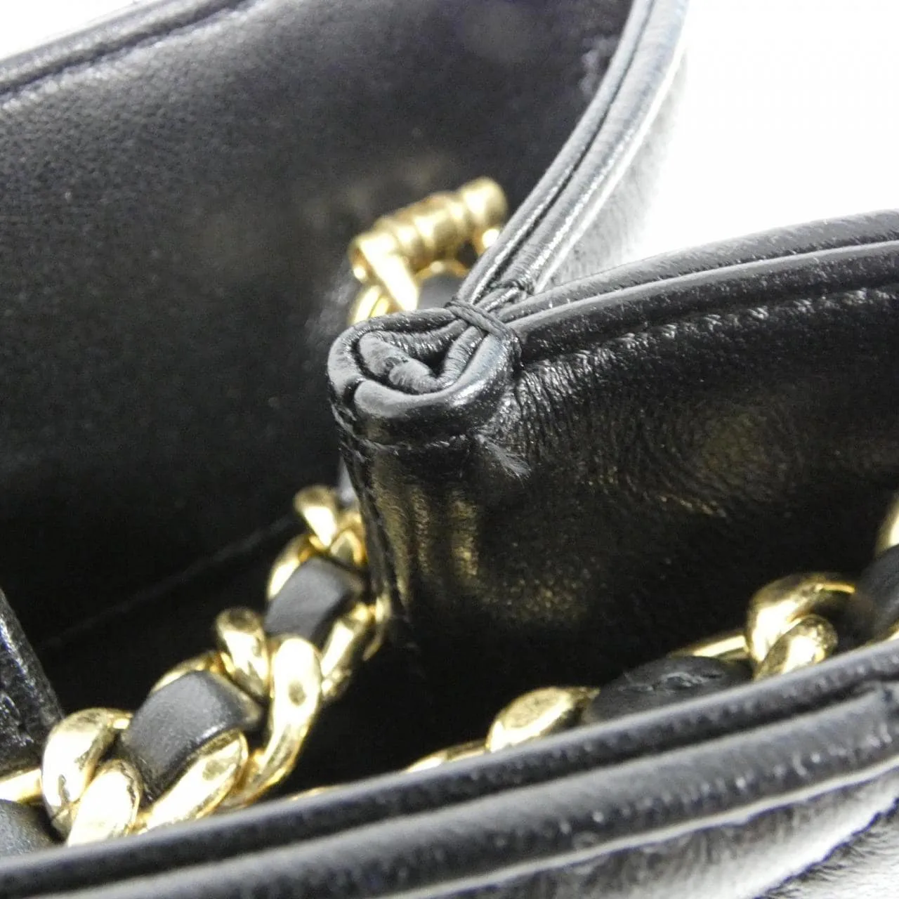 CHANEL AS5743 Handbag Lambskin 黑色 羊皮 中古品A - 縮圖 6