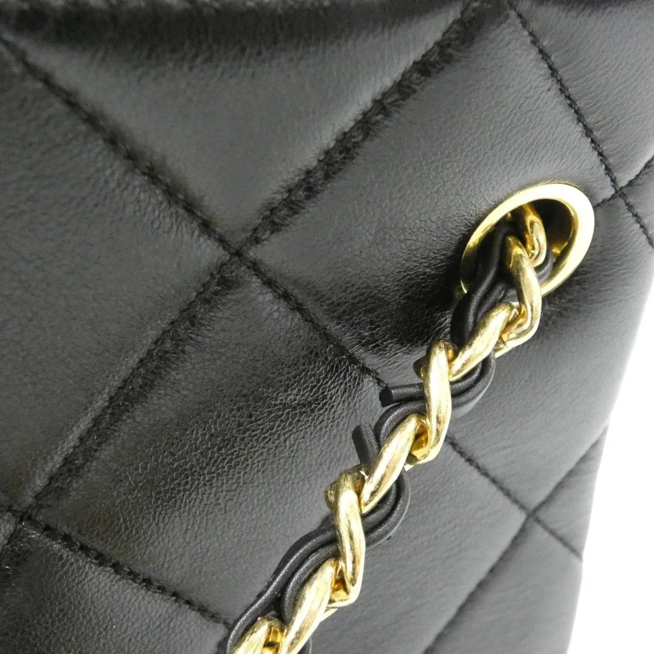 CHANEL AS5743 Handbag Lambskin 黑色 羊皮 中古品A - 縮圖 7