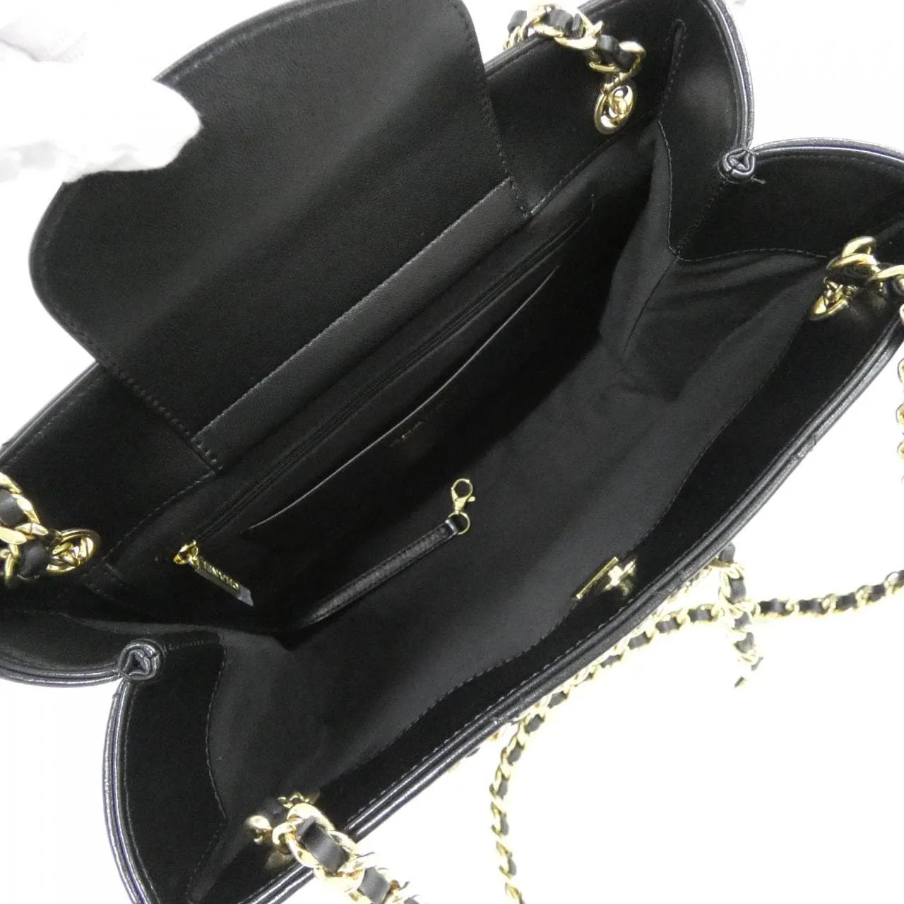 CHANEL AS5743 Handbag Lambskin 黑色 羊皮 中古品A - 縮圖 9