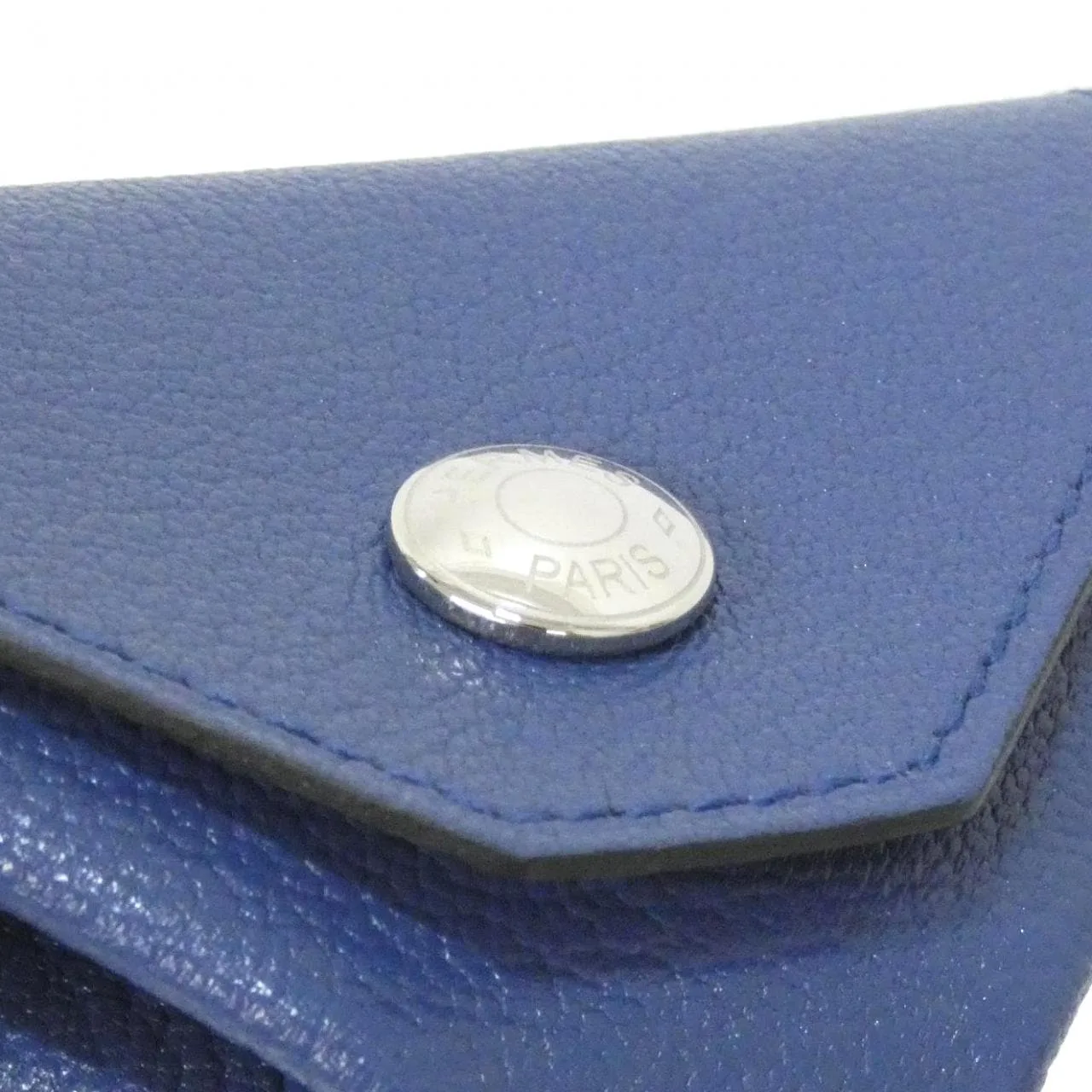 HERMES In-the-Loop 077635CK Coin Case 藍色 中古品A - 縮圖 4