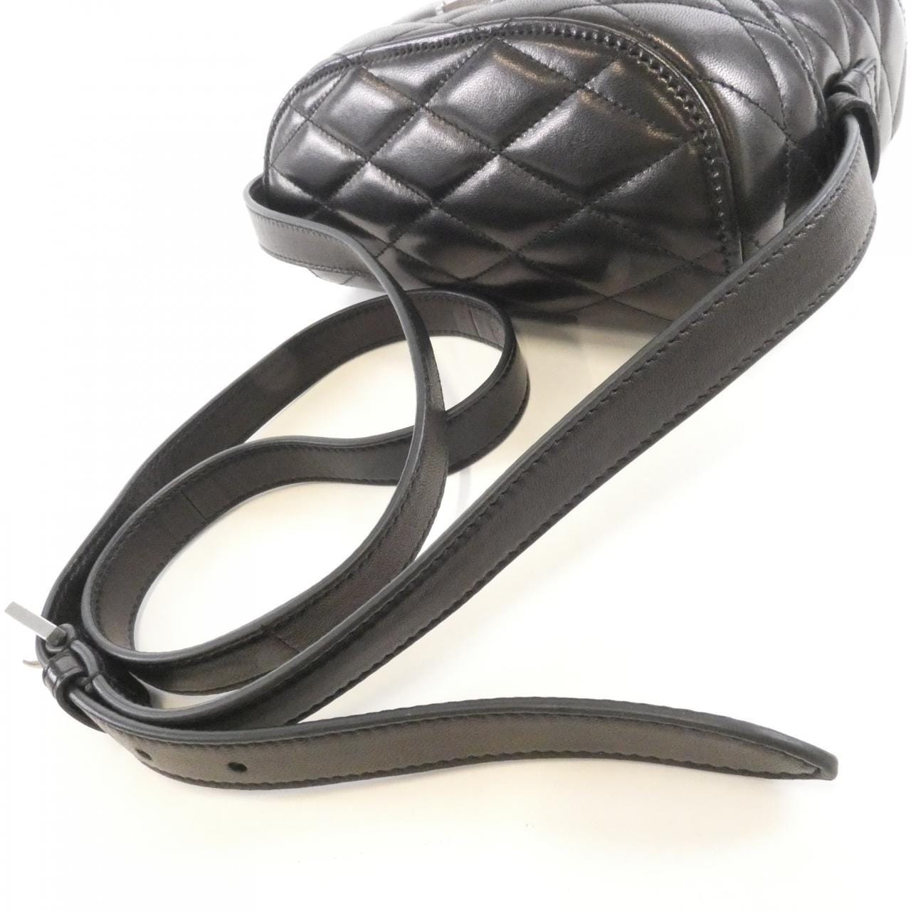 SAINT LAURENT 710298 1EL06 Shoulder Bag Lambskin 黑色 羊皮 中古品A - 縮圖 7