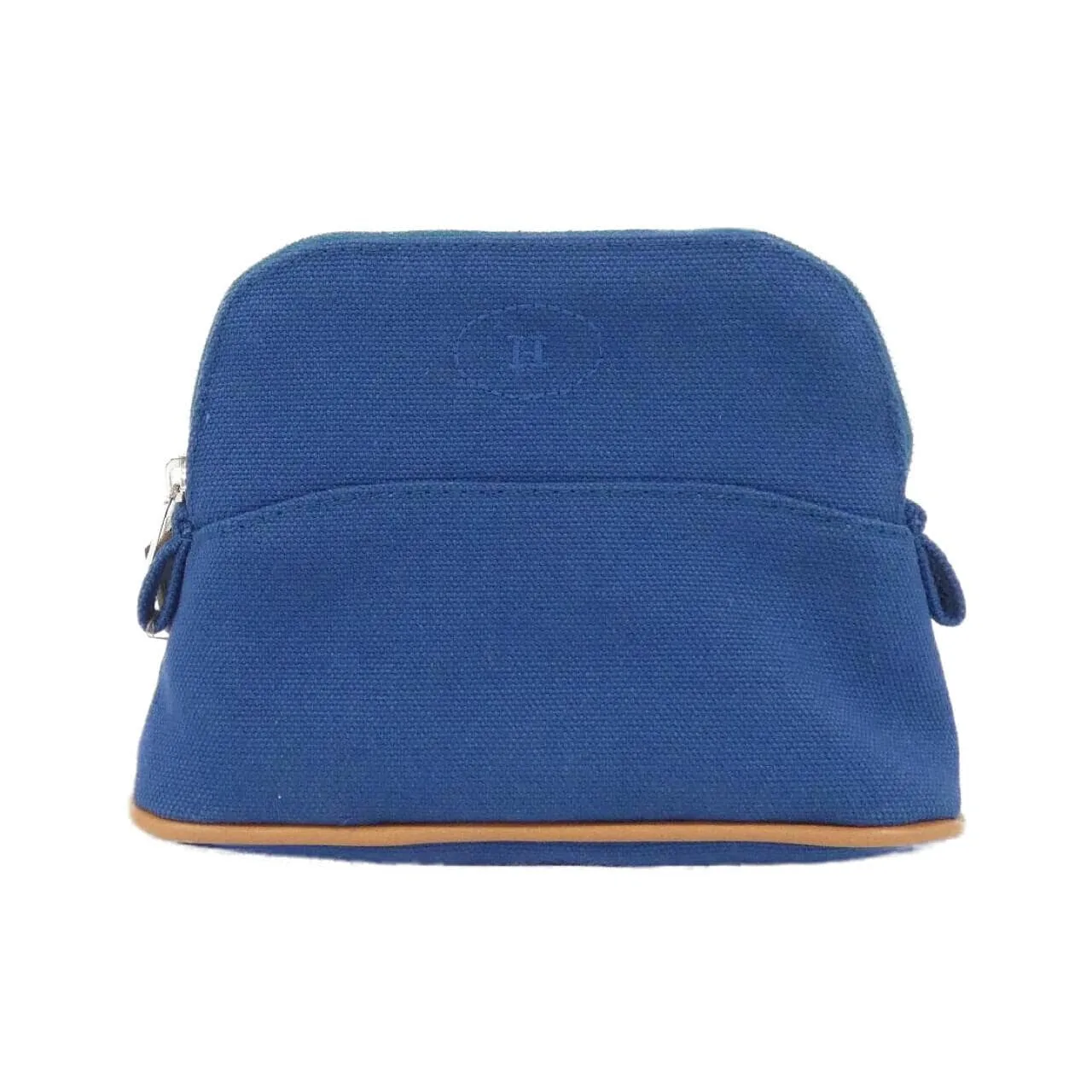 HERMES Bolide 102772M Pouch Canvas Blue