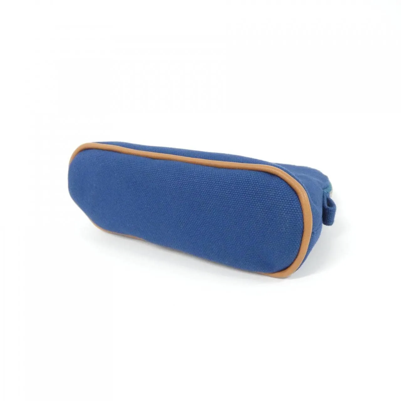 HERMES Bolide 102772M Pouch Canvas 藍色 帆布 中古品A - 縮圖 3