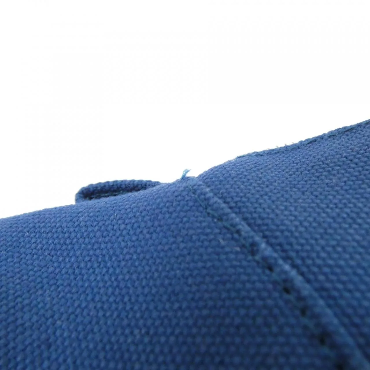 HERMES Bolide 102772M Pouch Canvas 藍色 帆布 中古品A - 縮圖 5