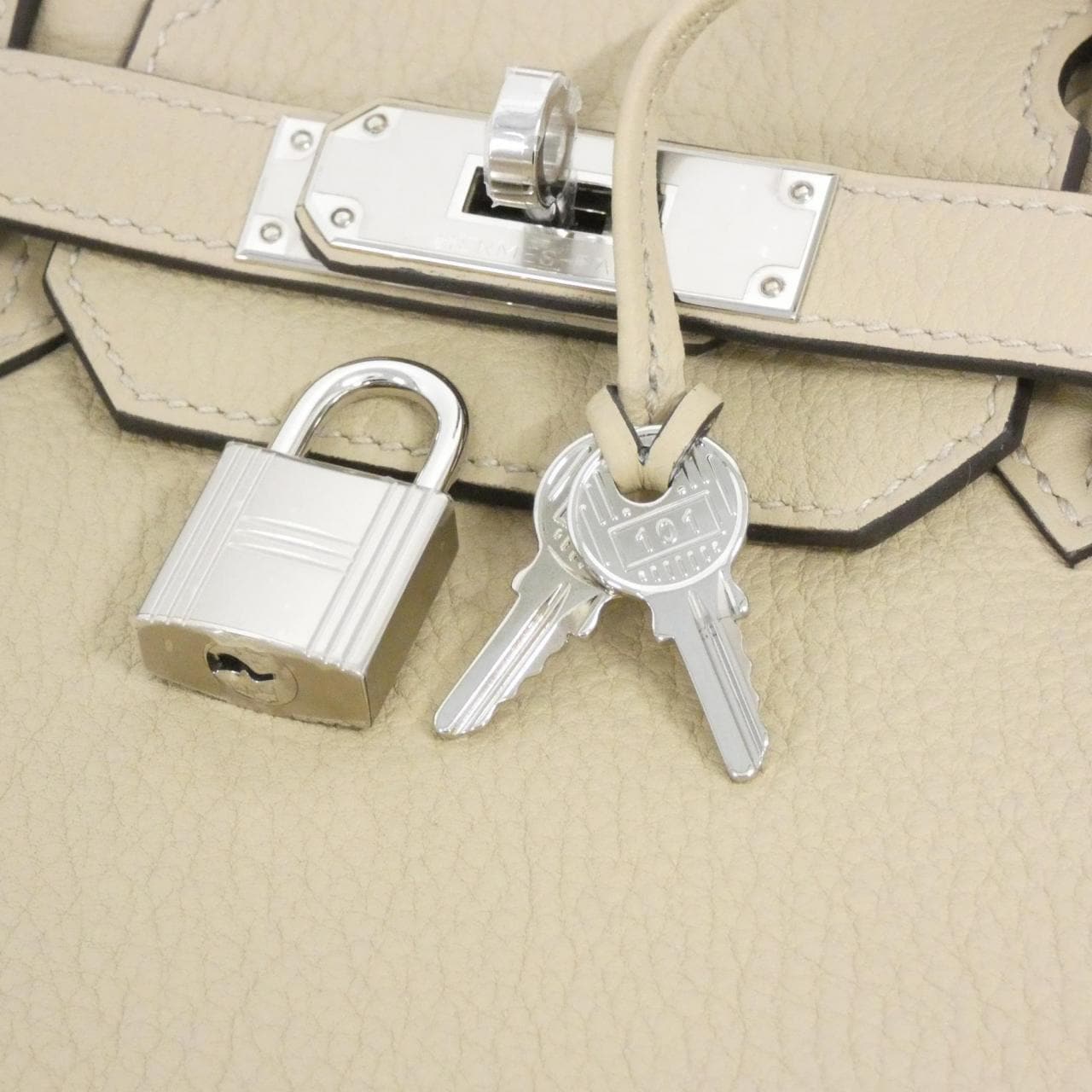 HERMES 030520CK Handbag Togo Black Togo Leather - Thumbnail 4