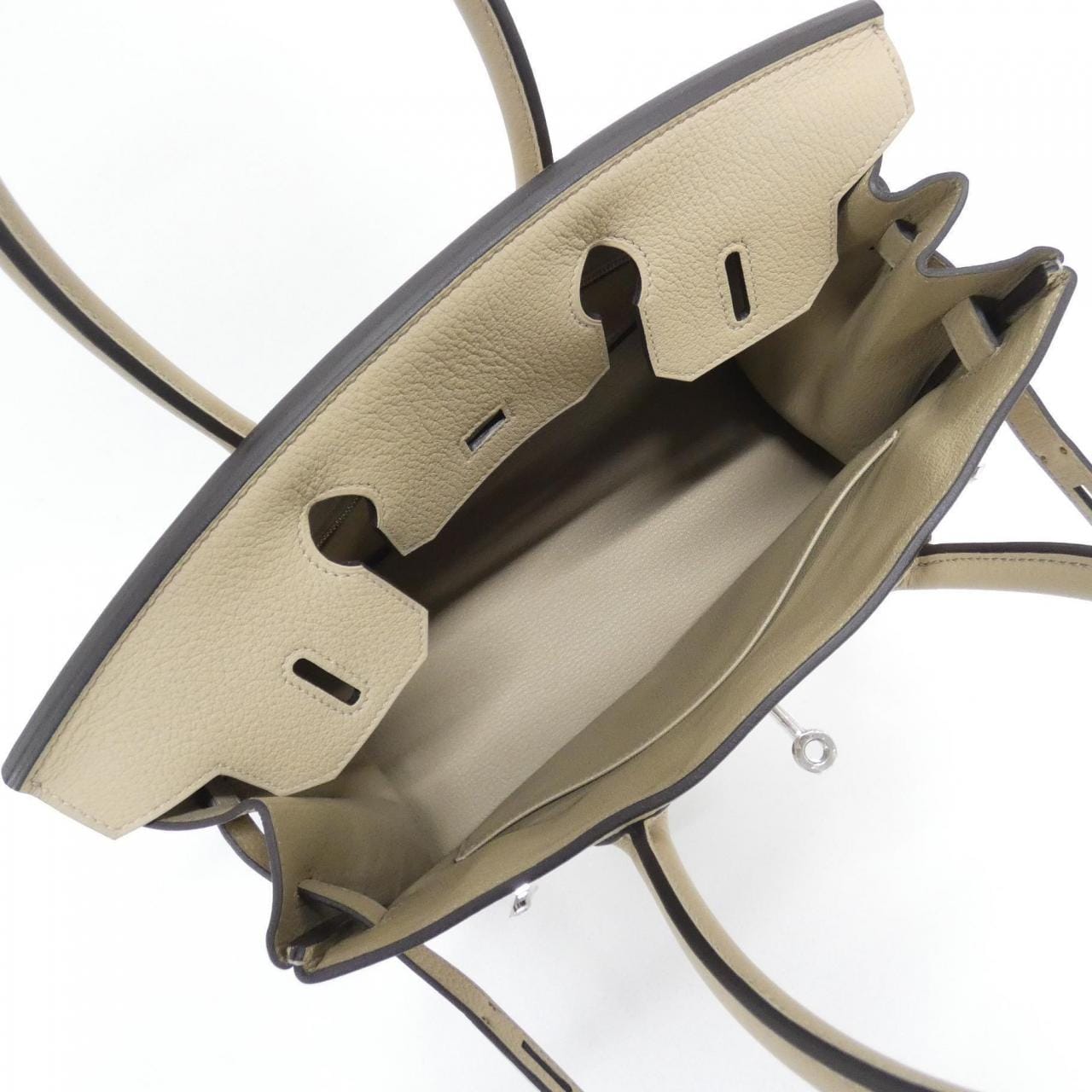 HERMES 030520CK Handbag Togo Black Togo Leather - Thumbnail 6