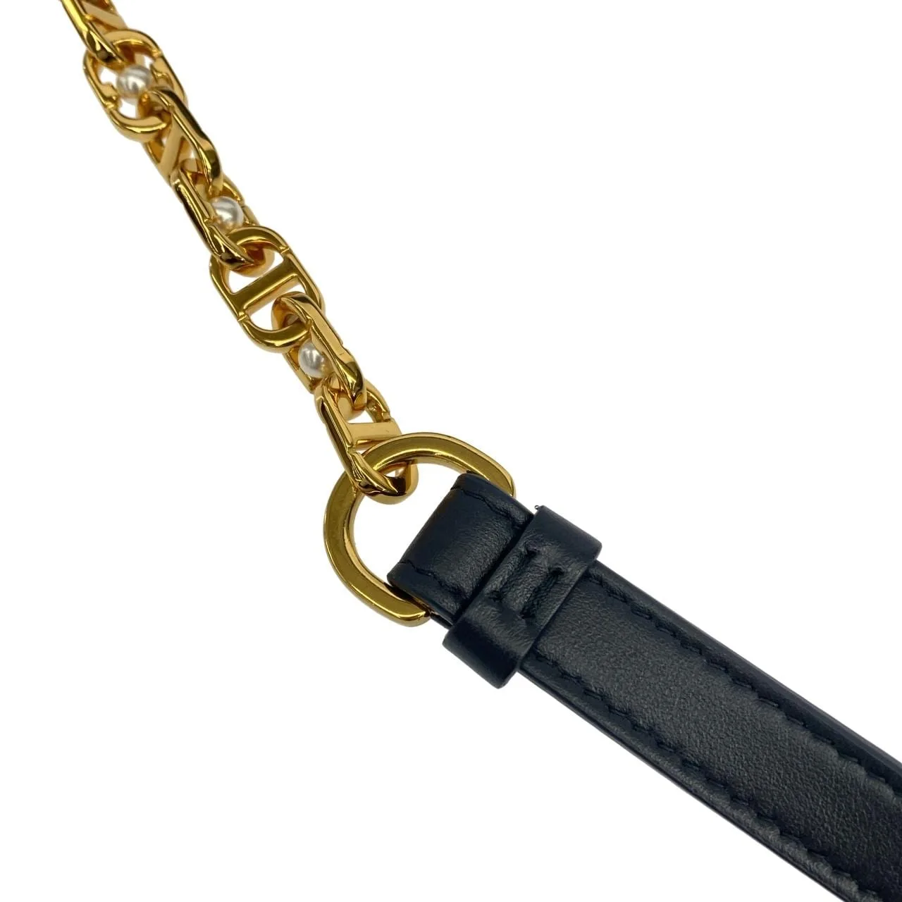 DIOR S3206UDCE Shoulder Denim 黑色 牛仔布 中古品A - 縮圖 7