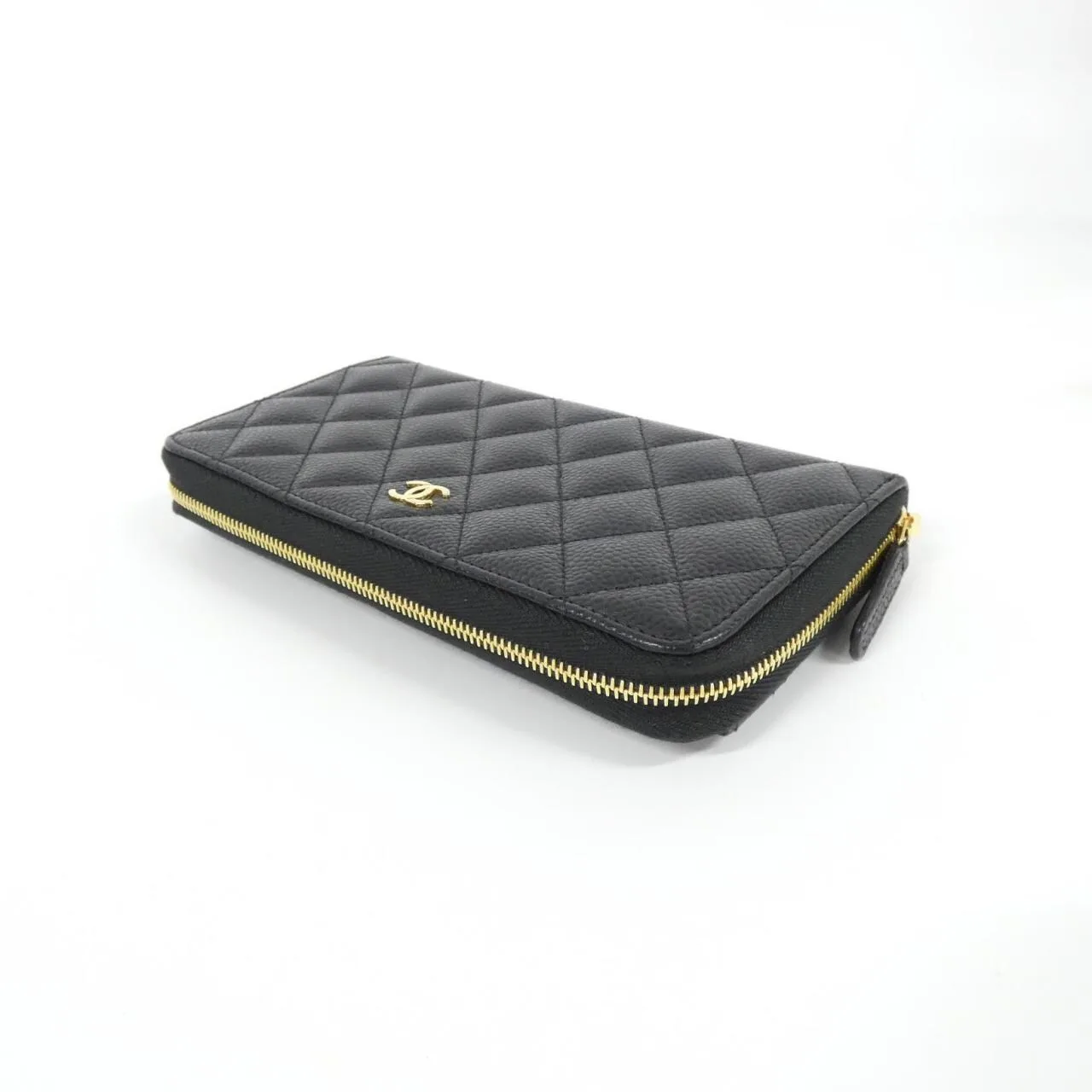 CHANEL Timeless Classic AP0242 Wallet Grained Calfskin Black Grained Calfskin Rank A - Thumbnail 3