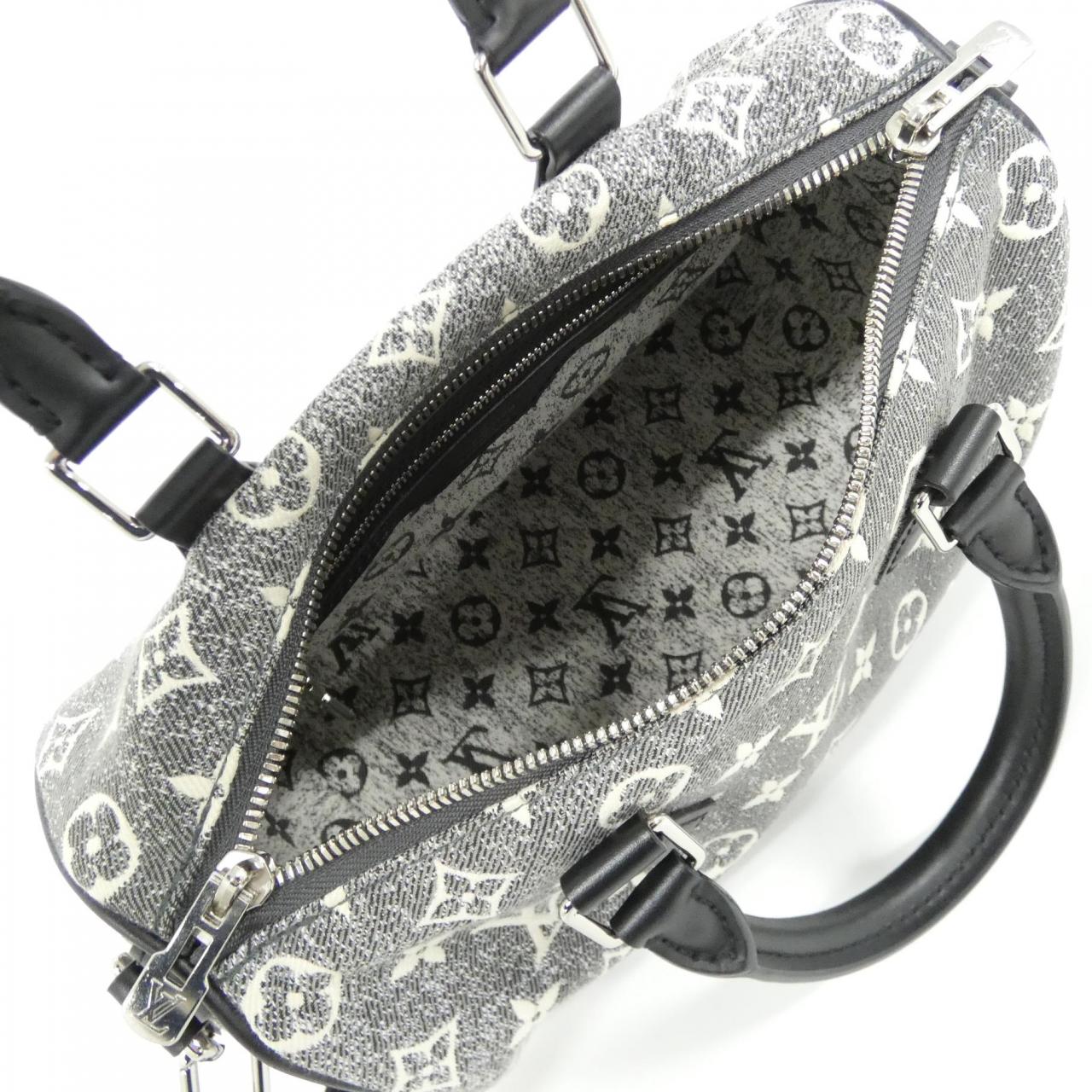 LOUIS VUITTON Speedy M21464 Boston Bag Monogram 黑色 Monogram 中古品A - 縮圖 8