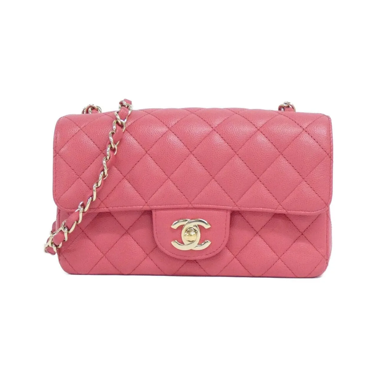 CHANEL Boy Chanel 69900 Shoulder Grained Calfskin Pink