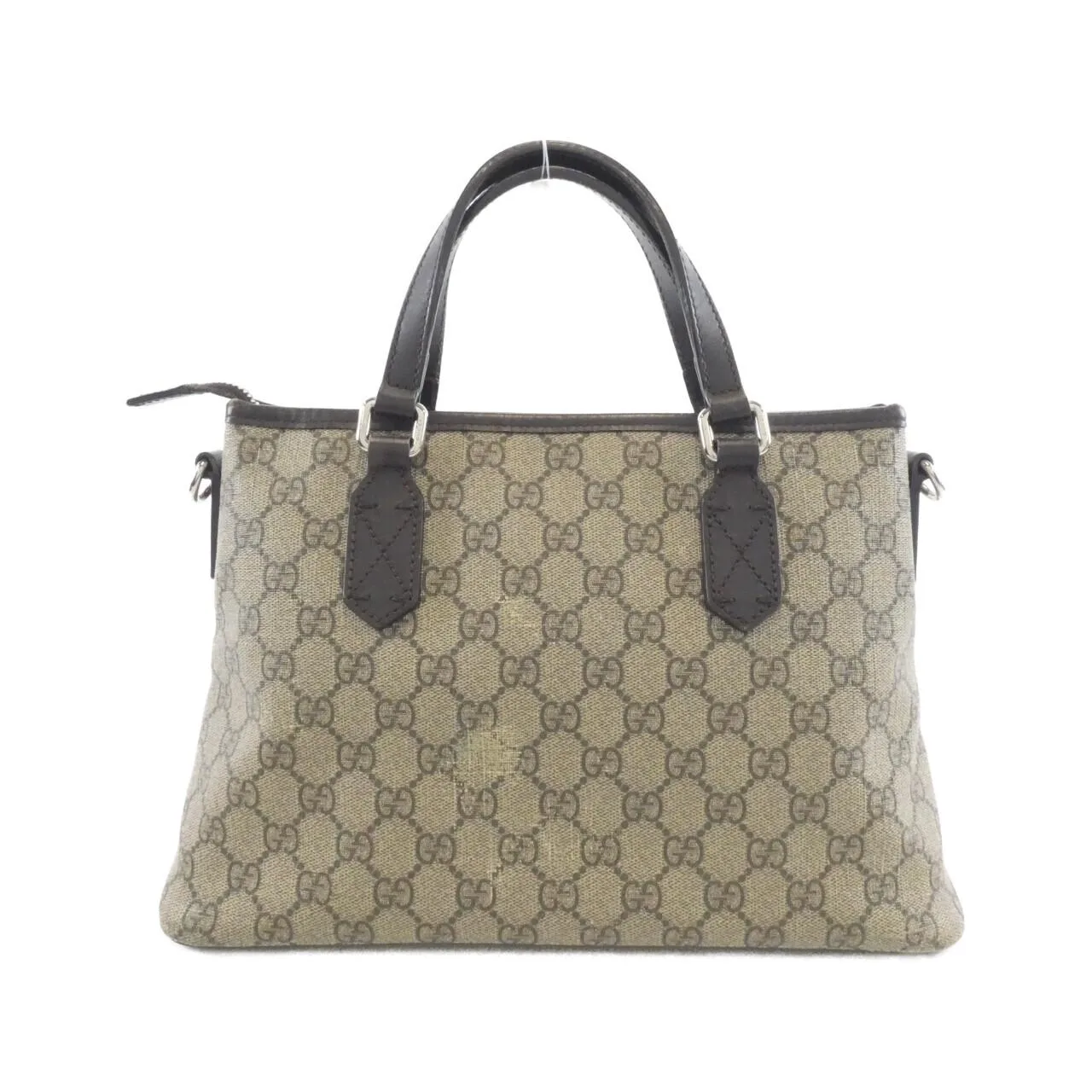 GUCCI 429019 KGDHN Handbag Canvas 黑色 帆布 中古品B - 縮圖 2