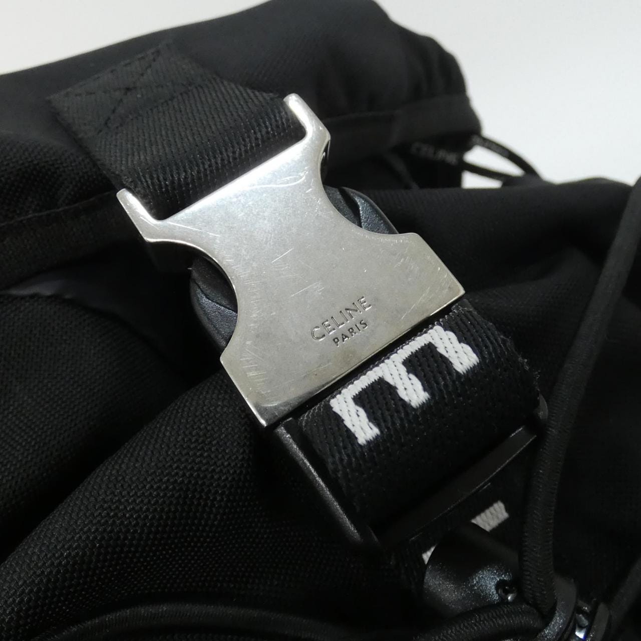 CELINE Triomphe 198462DXE Backpack Nylon Black Nylon - Thumbnail 5