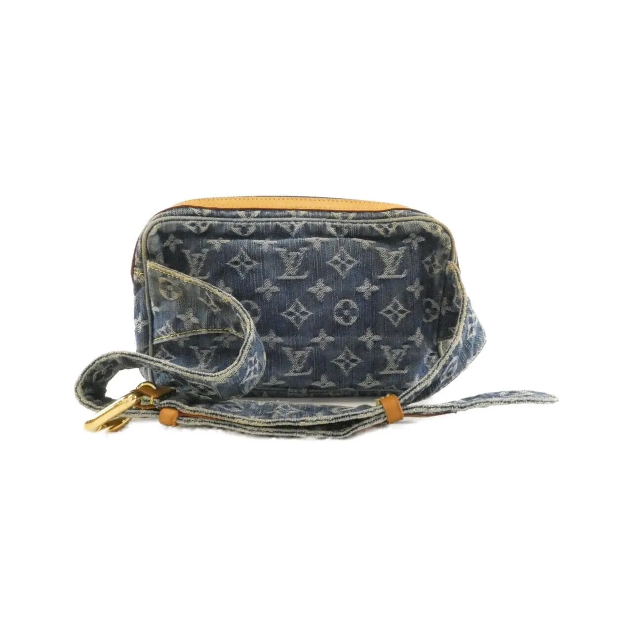 LOUIS VUITTON Bum Bag M95347 Shoulder Monogram 藍色 Monogram 中古品B - 縮圖 2